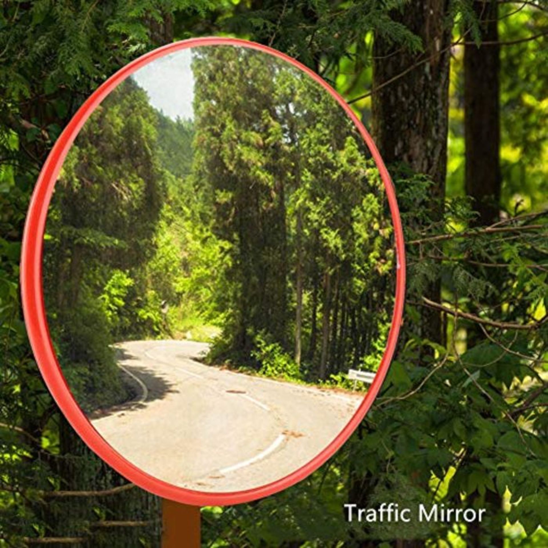 Traffic Mirror, Wide Angle Driveway Road Safety Convex Traffic Mirror Traffic Security