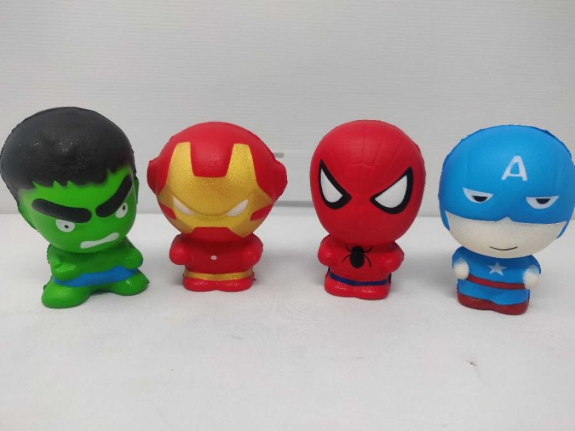 BKT Perform Marvel Superhero Toy Squishies Gift Film Characters Squishy 4 Pack Large S - Image 2 of 2