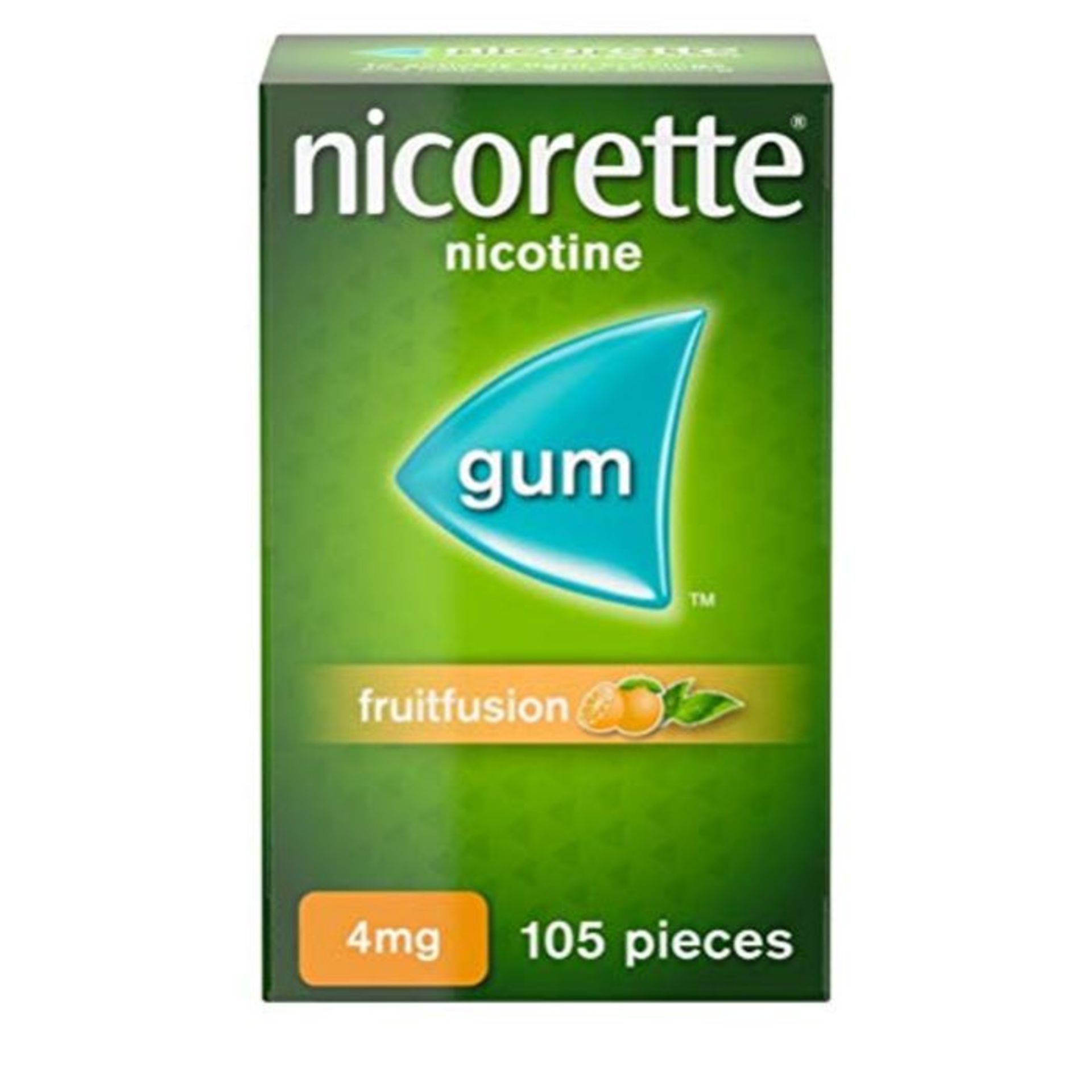 Nicorette Fruit Fusion Chewing Gum, 4 mg, 105 Pieces (Quit Smoking & Stop Smoking Aid)