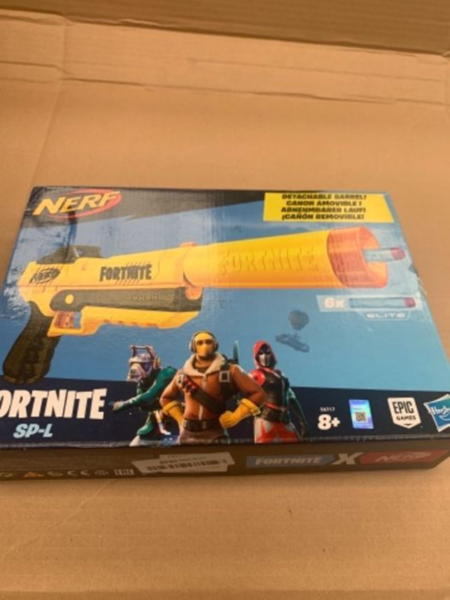 Fortnite SP-L Nerf Elite Dart Blaster with Detachable Barrel and 6 Official Nerf Fortn - Image 2 of 3