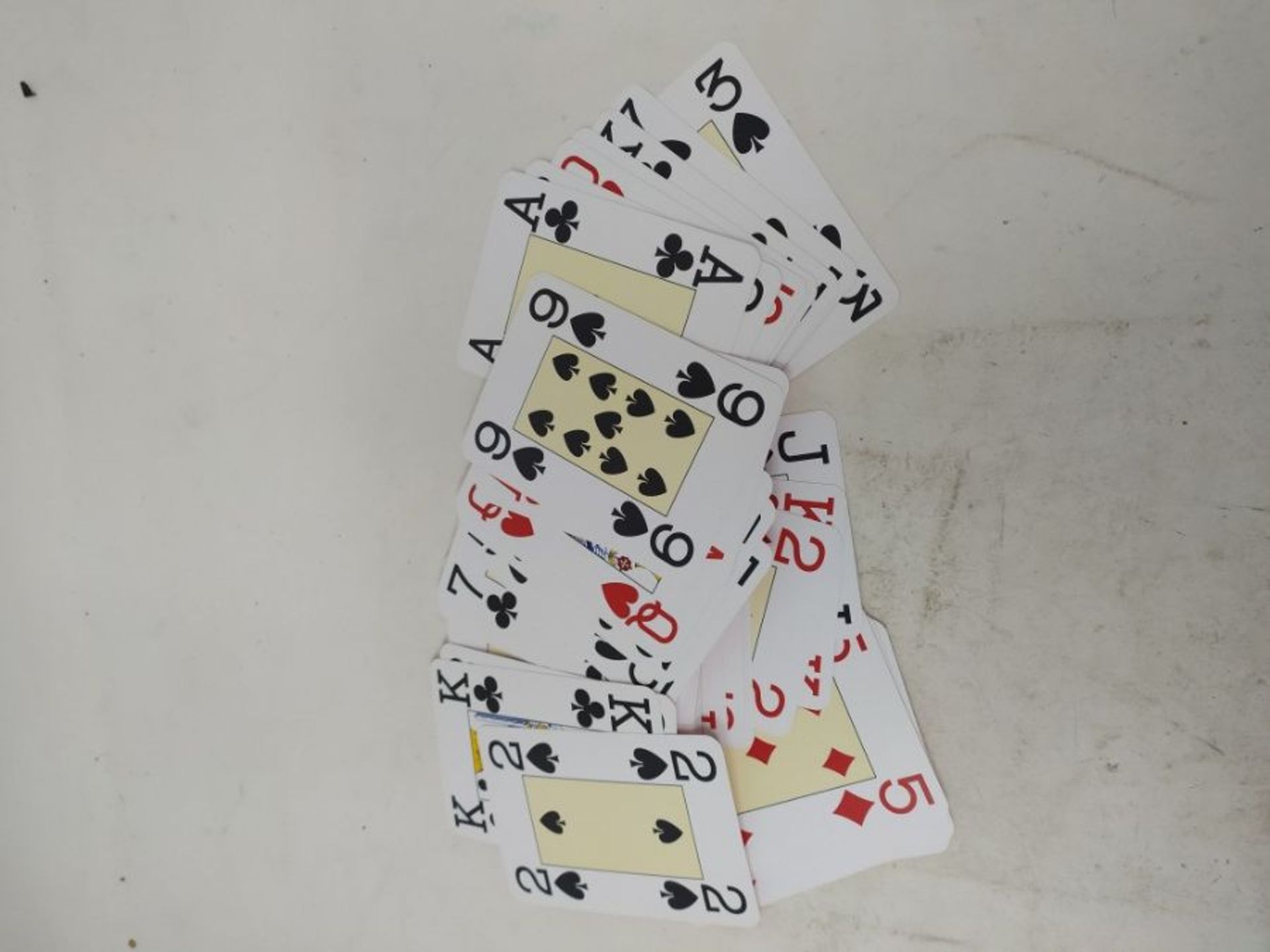 Modiano Cristallo 482   Poker Playing Cards, Index 4, Red - Image 2 of 2