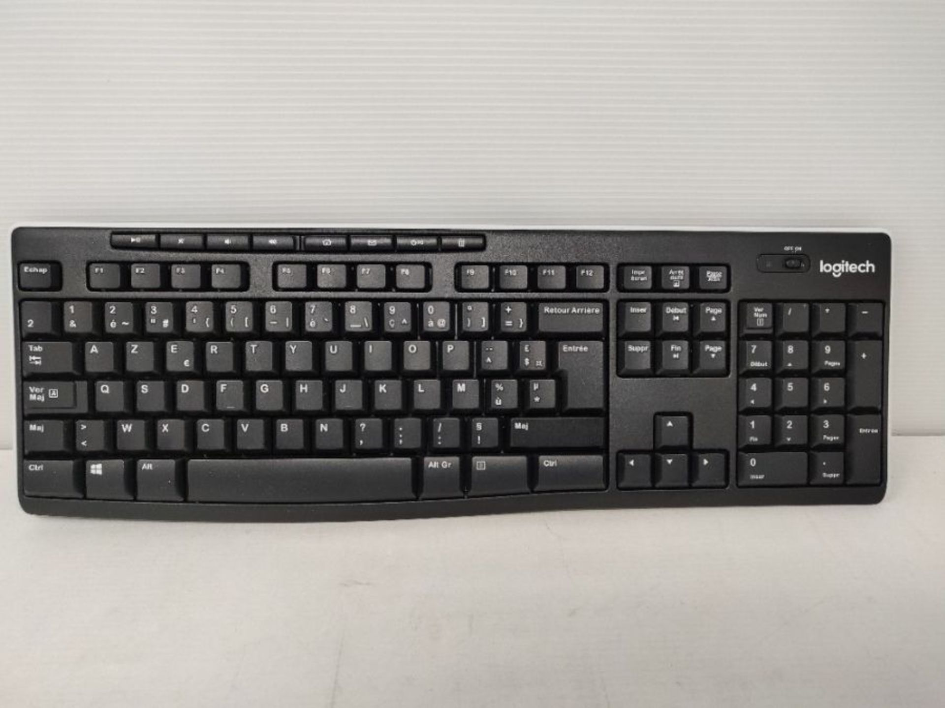[INCOMPLETE] Logitech K270 Wireless Keyboard, AZERTY French Layout - Black - Image 3 of 3