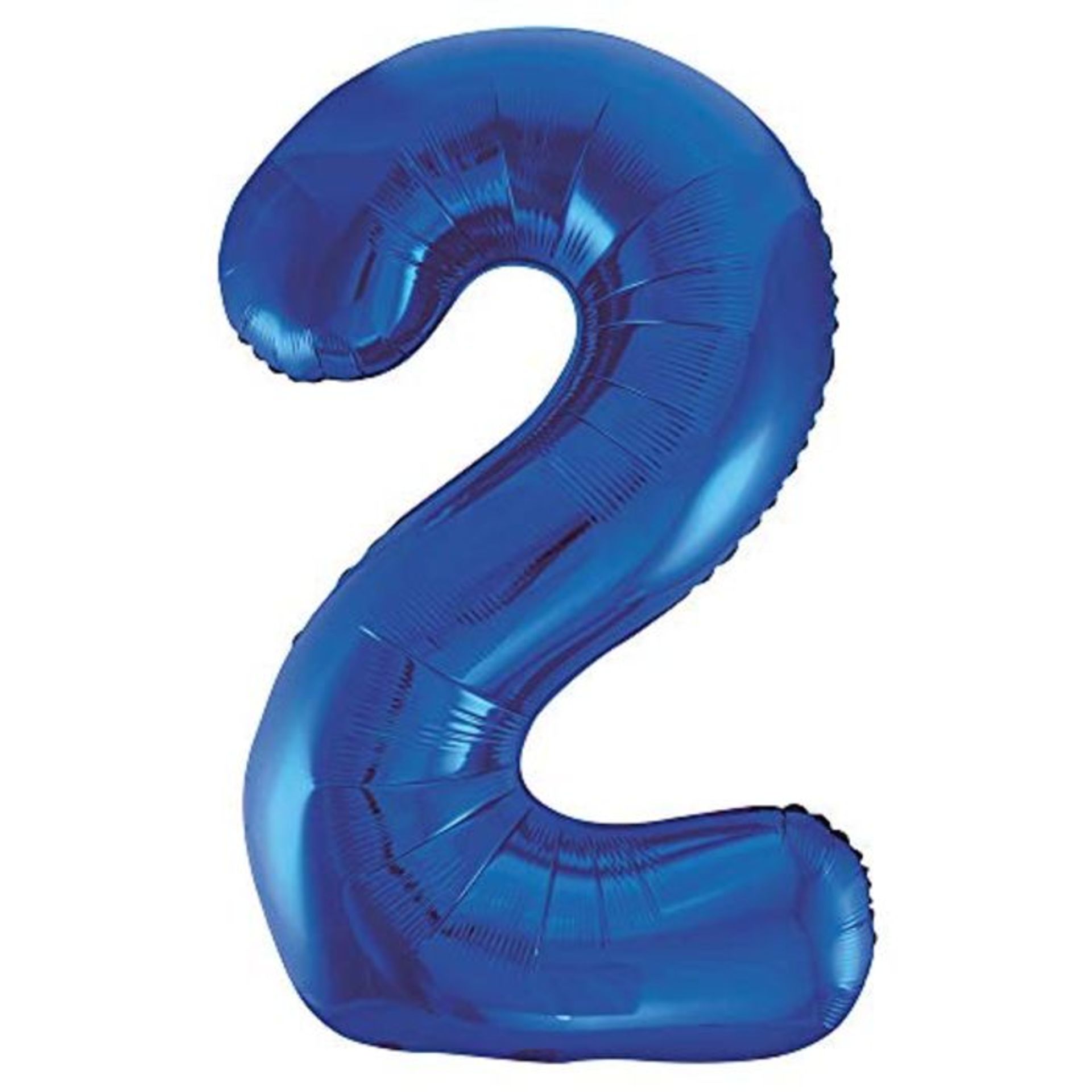 Unique Party 55742 - 34" Giant Blue Foil Number 2 Balloon