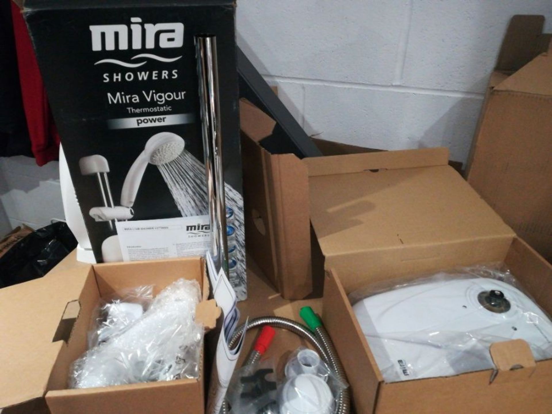 RRP £190.00 Mira Showers 1.1532.353 Vigour Thermostatic Power Shower, White