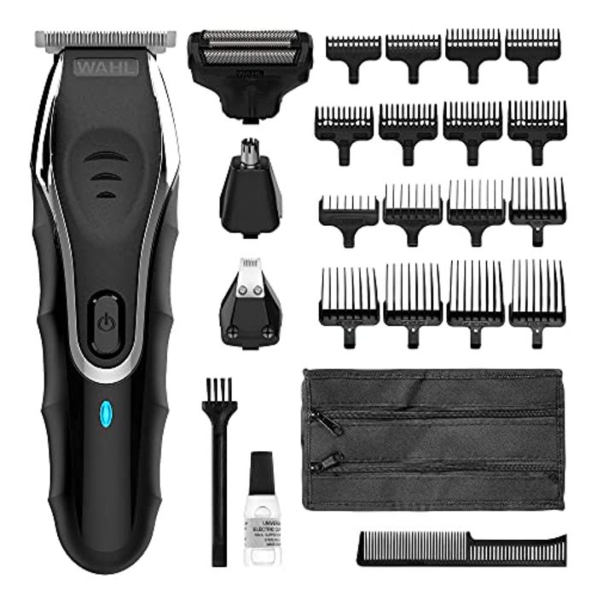 RRP £93.00 Wahl Beard Trimmer Aqua Blade 10-in-1 Hair Trimmer with Beard Oil 30 ml, Stubble Trimm