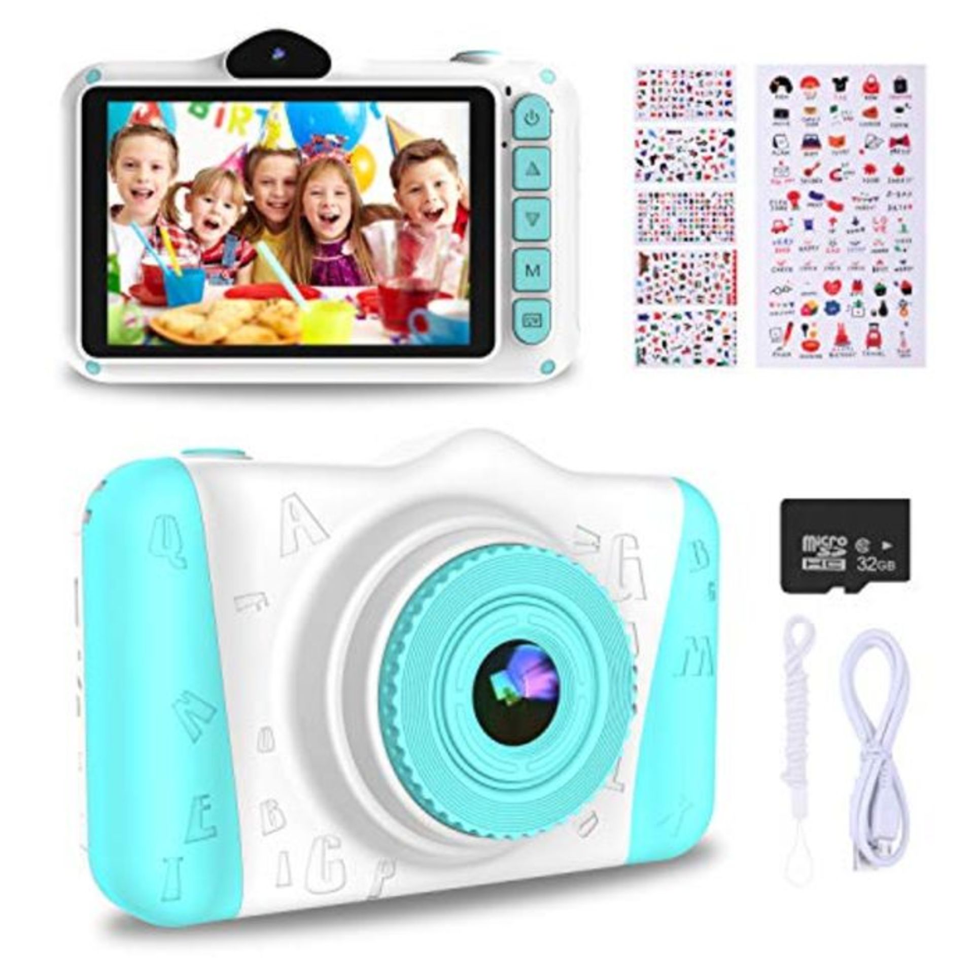 RRP £81.00 WOWGO Kids Digital Camera - 12MP Children's Selfie Camera with 3.5 Inches Large Screen