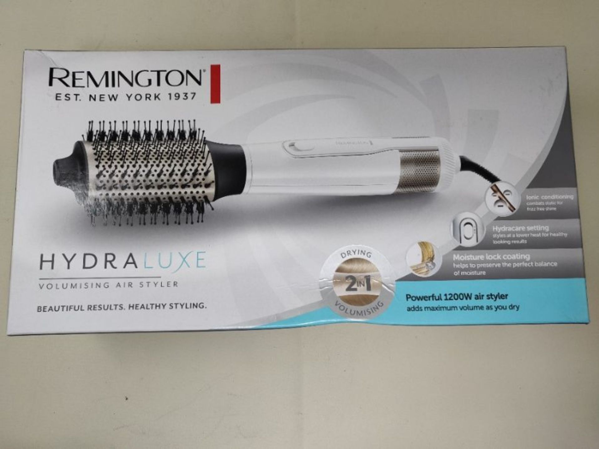 Remington Hydraluxe Volumising Hot Air Styler - Hair Dryer Brush with Moisture Lock Ce - Image 2 of 3