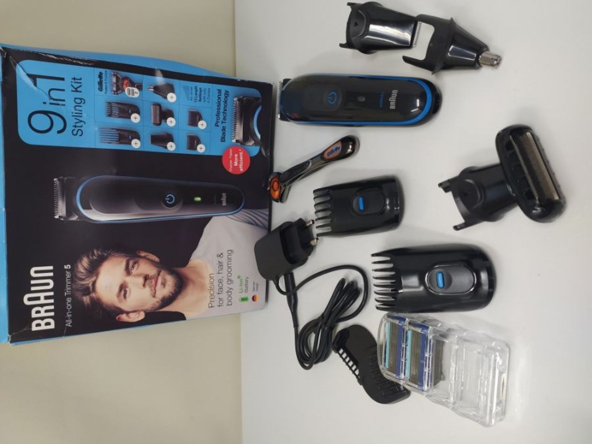 Braun 9-in-1 All-in-one Trimmer 5 MGK5280, Beard Trimmer for Men, Hair Clipper and Bod - Image 2 of 2