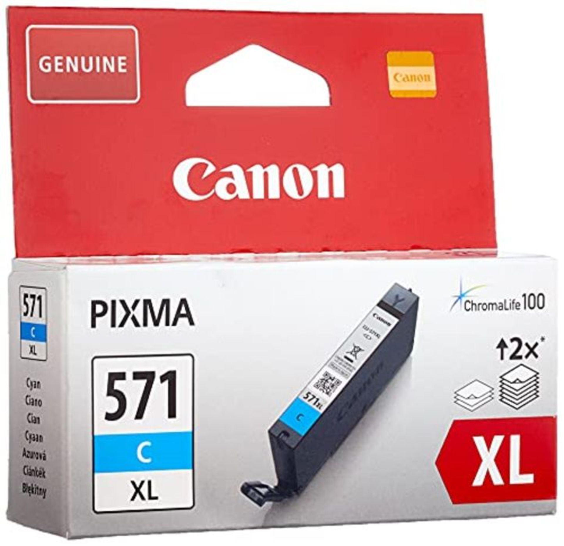 Canon CLI-571XL C Ink Cartridge - Cyan - Image 3 of 4