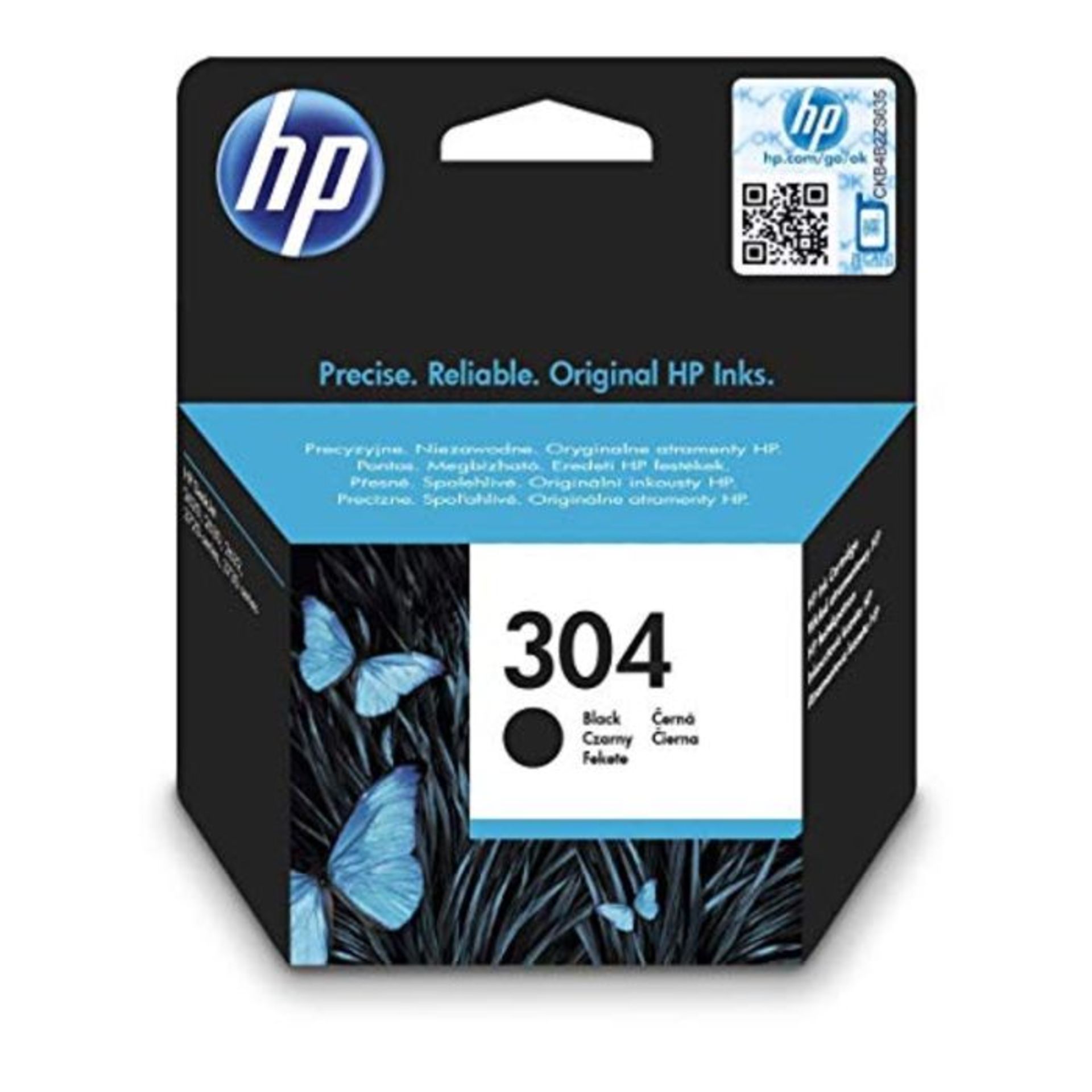 HP N9K06AE 304 Original Ink Cartridge, Black, Single Pack - Image 3 of 4
