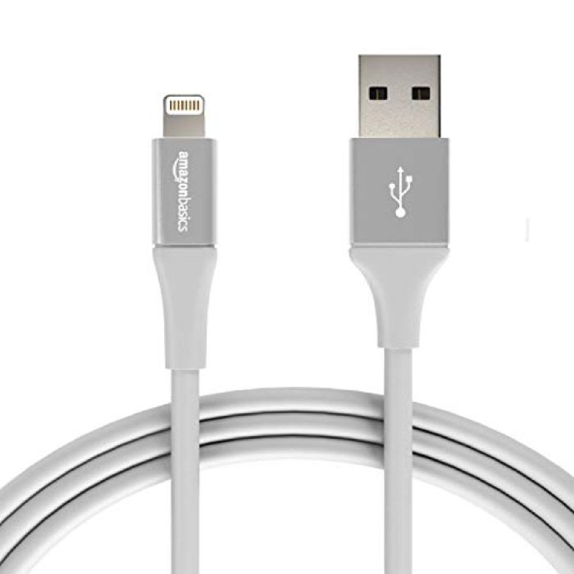 Amazon Basics USB A Cable with Lightning Connector, Premium Collection - 6 Feet (1.8 M