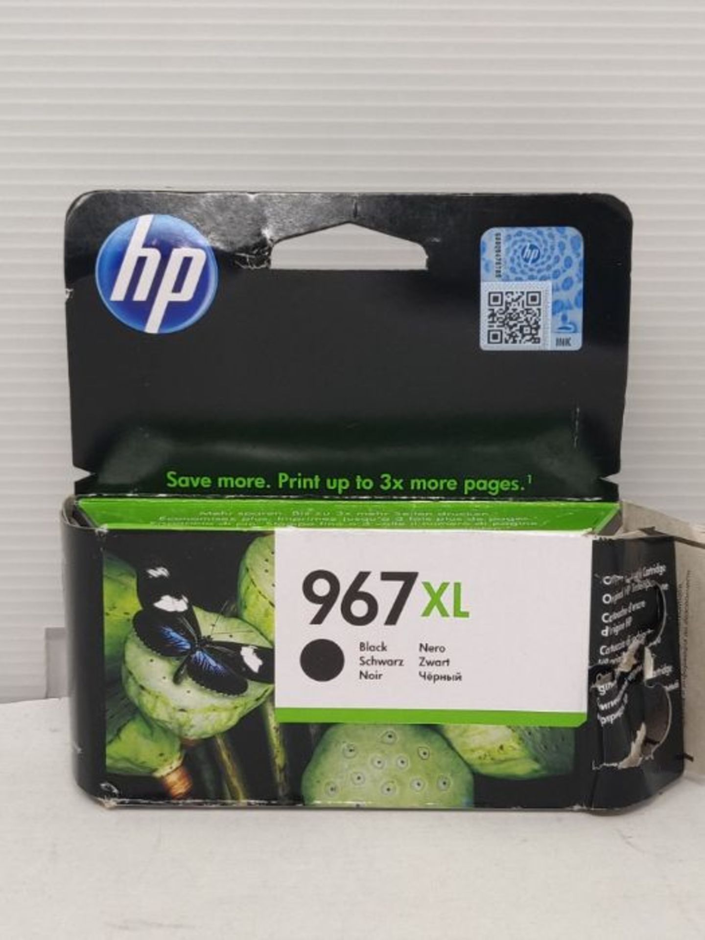 HP 3JA31AE 967XL Extra High Yield Original Ink Cartridge, Black, Single Pack - Image 2 of 3
