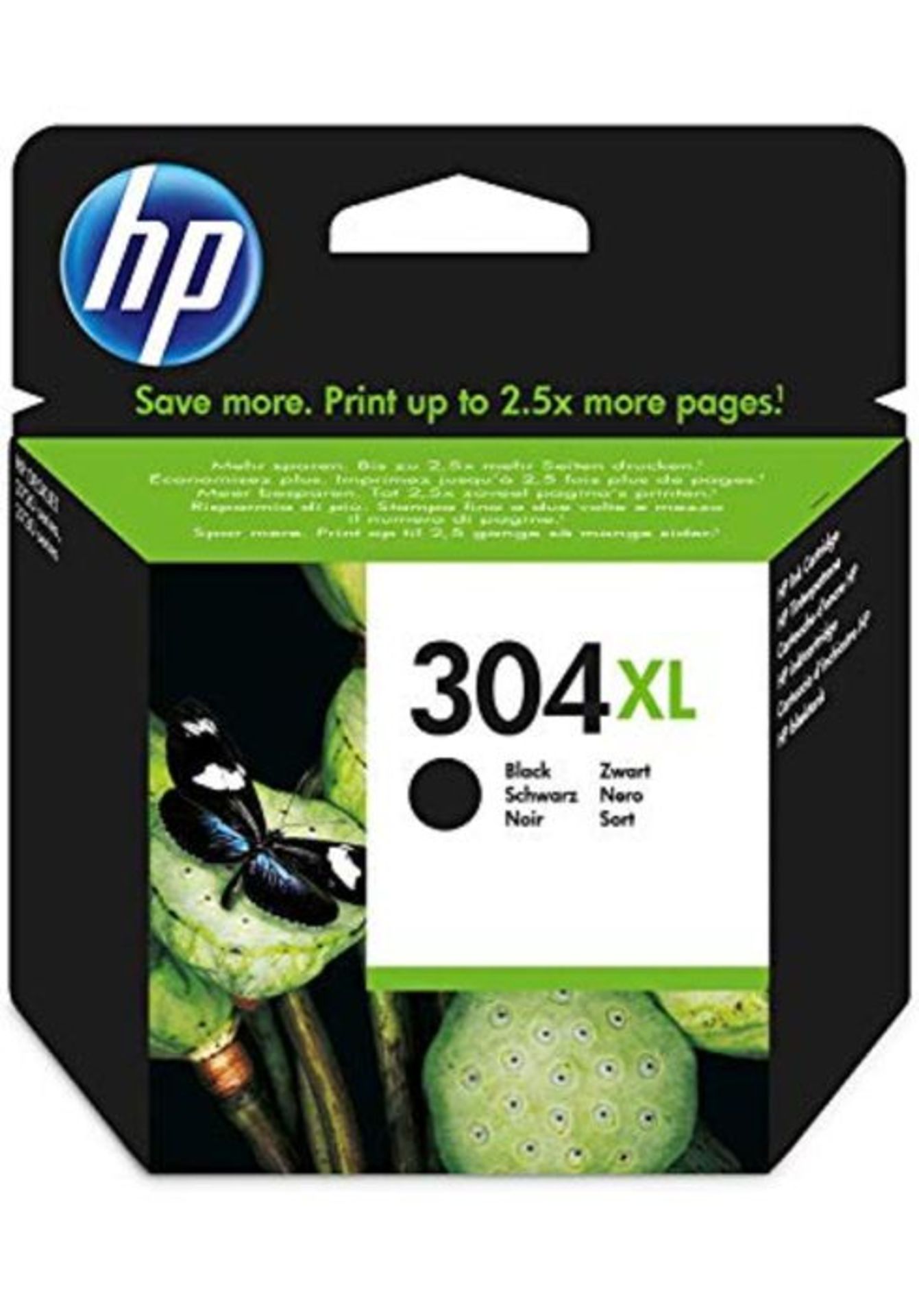 HP 304XL schwarz Original Druckerpatrone mit hoher Reichweite für HP DeskJet 2630, 37