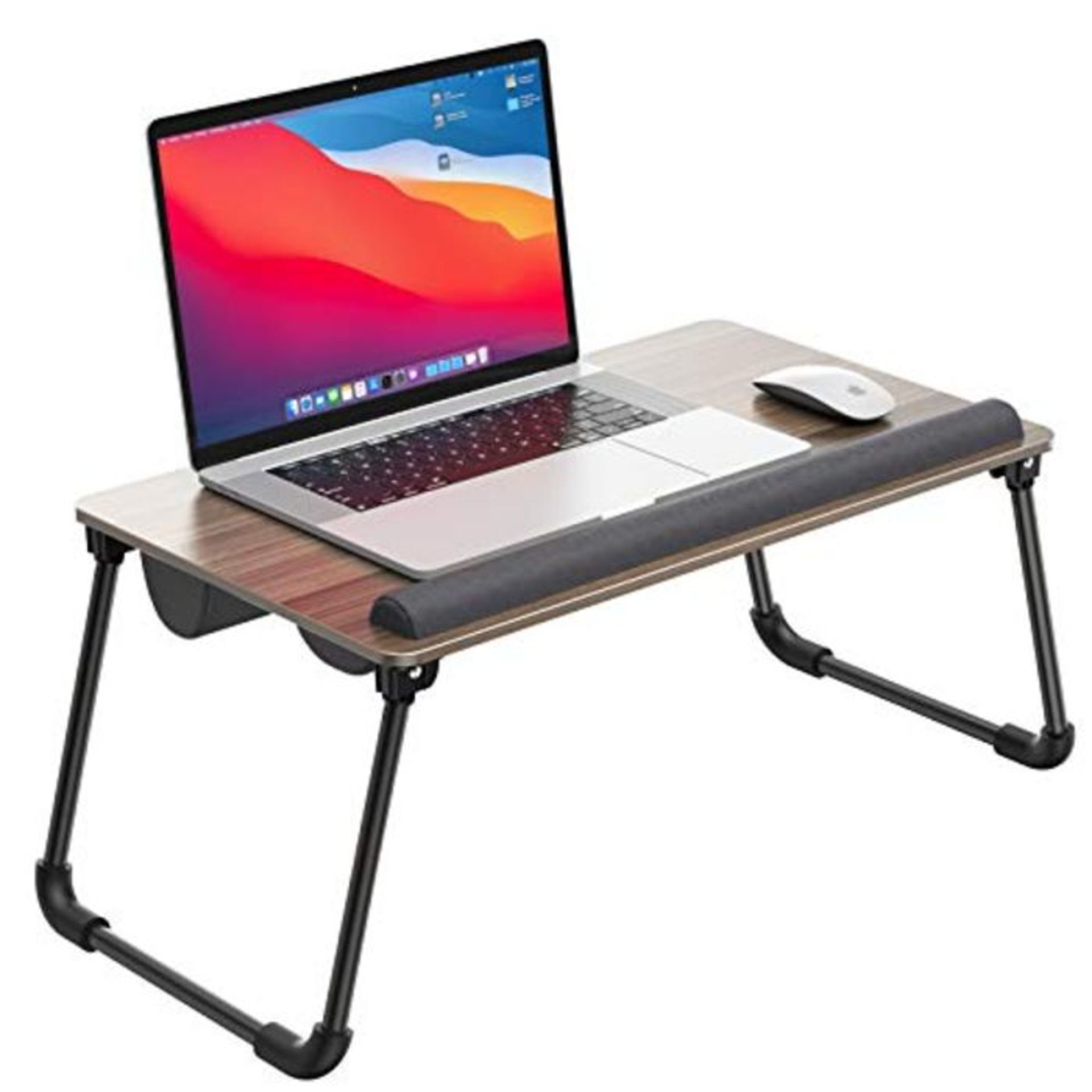 ATUMTEK Laptop Lap Tray Fits Up to 17.3 inches Laptops, 2 in 1 Laptop Tray for Bed wit