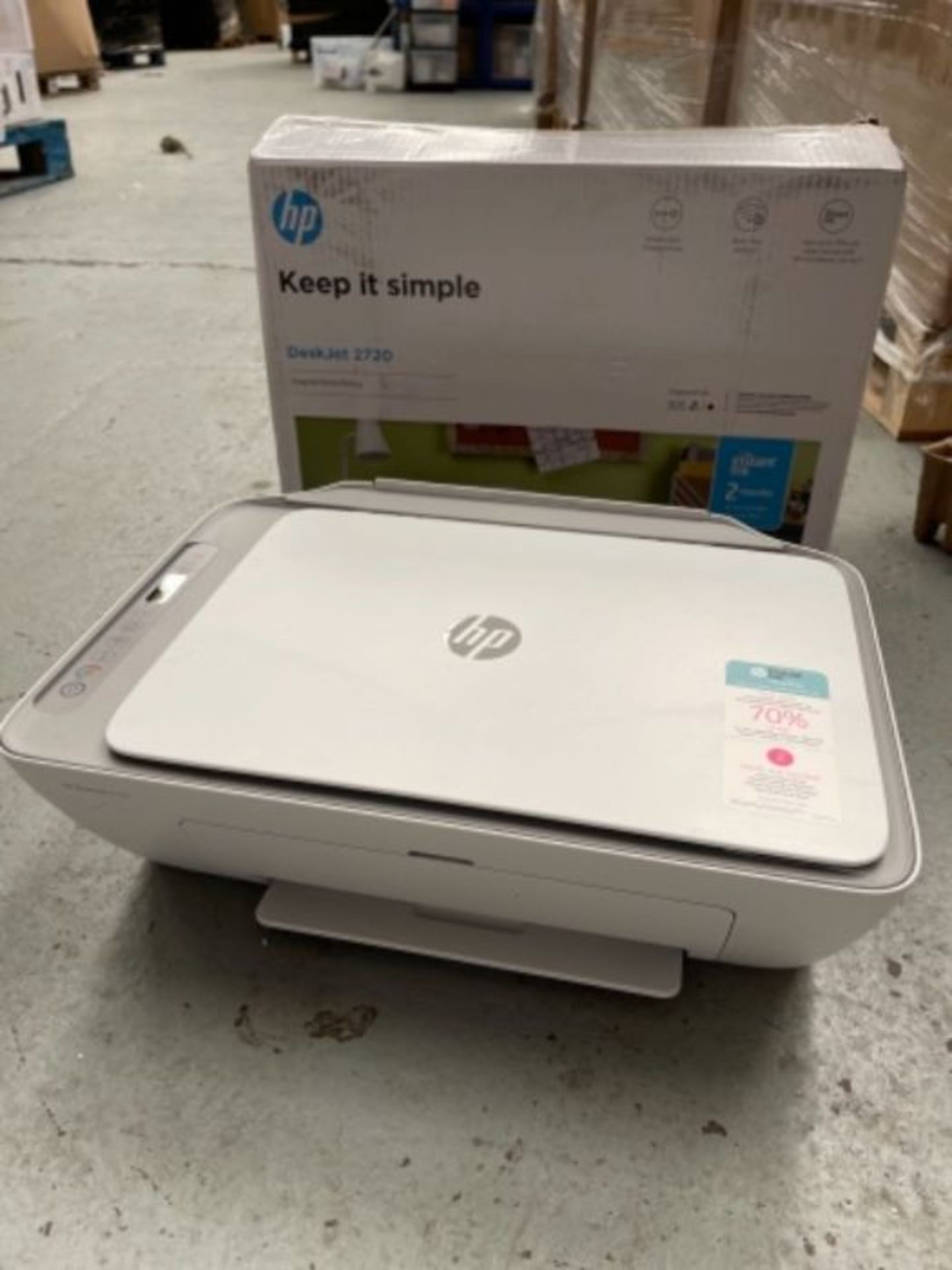 HP DeskJet 2720 All-in-One Printer with Wireless Printing, Instant Ink with 2 Months T - Image 2 of 3