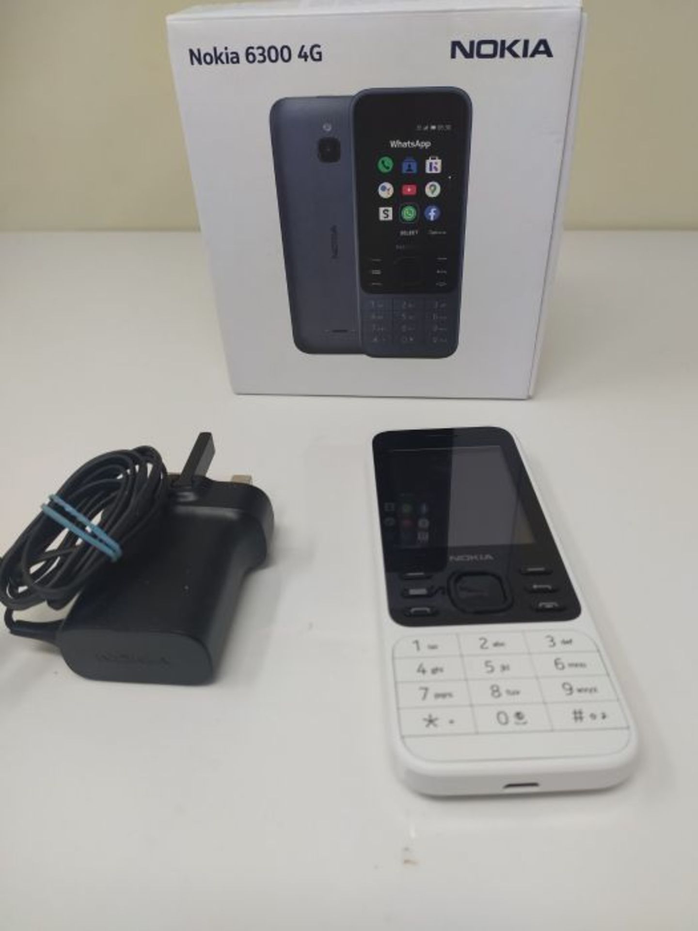 RRP £59.00 Nokia 6300 4G 2.4 Inch UK SIM Free Feature Phone with WhatsApp and Google Assistant (S - Image 2 of 2