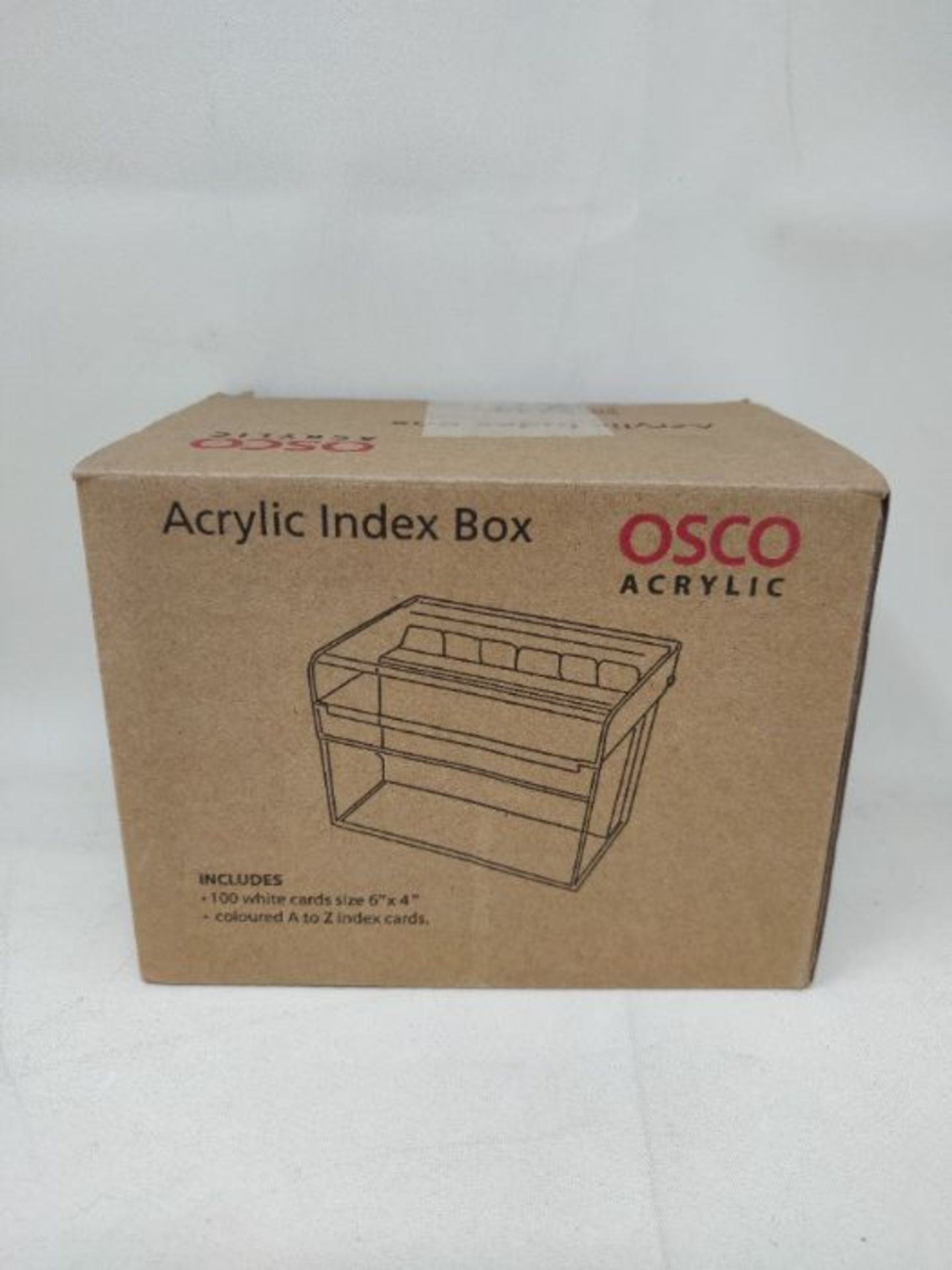 OSCO-Inch Acrylic Index Box, Clear(Medium) - Image 2 of 3