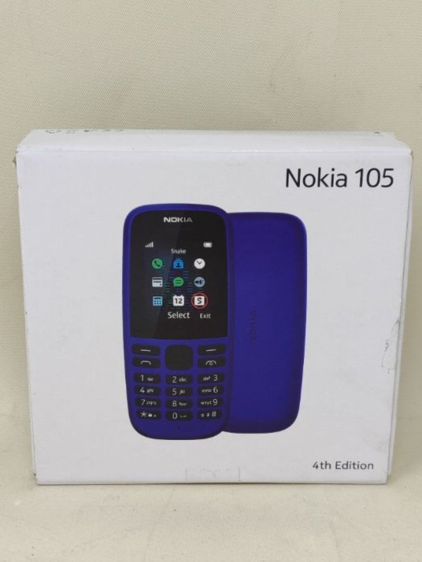 Nokia 105 (2019 edition) 1.77 Inch UK SIM Free Feature Phone (Single SIM)  Black - Image 2 of 3