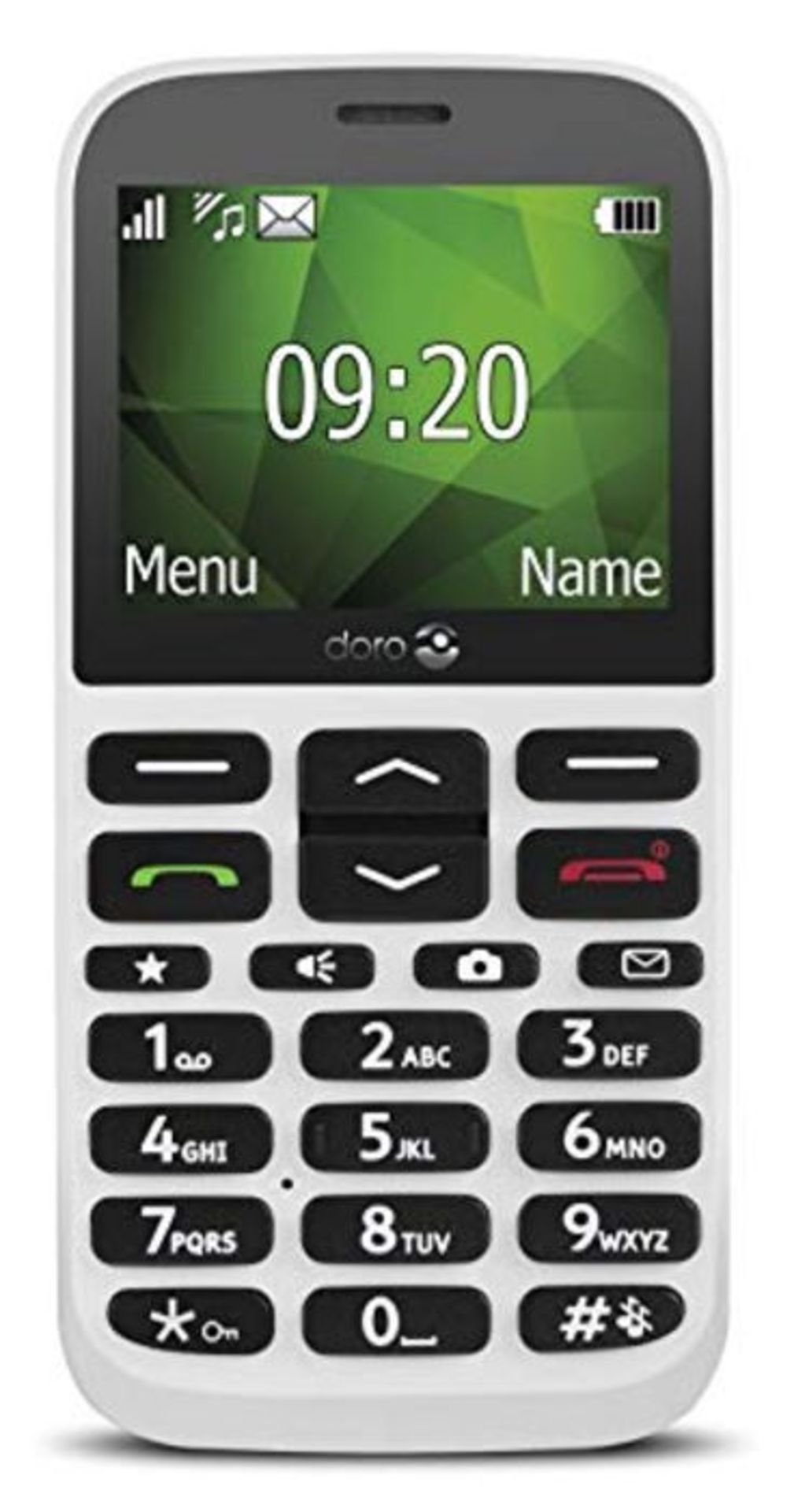 Doro 1370 Unlocked 2G Easy-to-Use Mobile Phone for Seniors with Wide Colour Display, 3