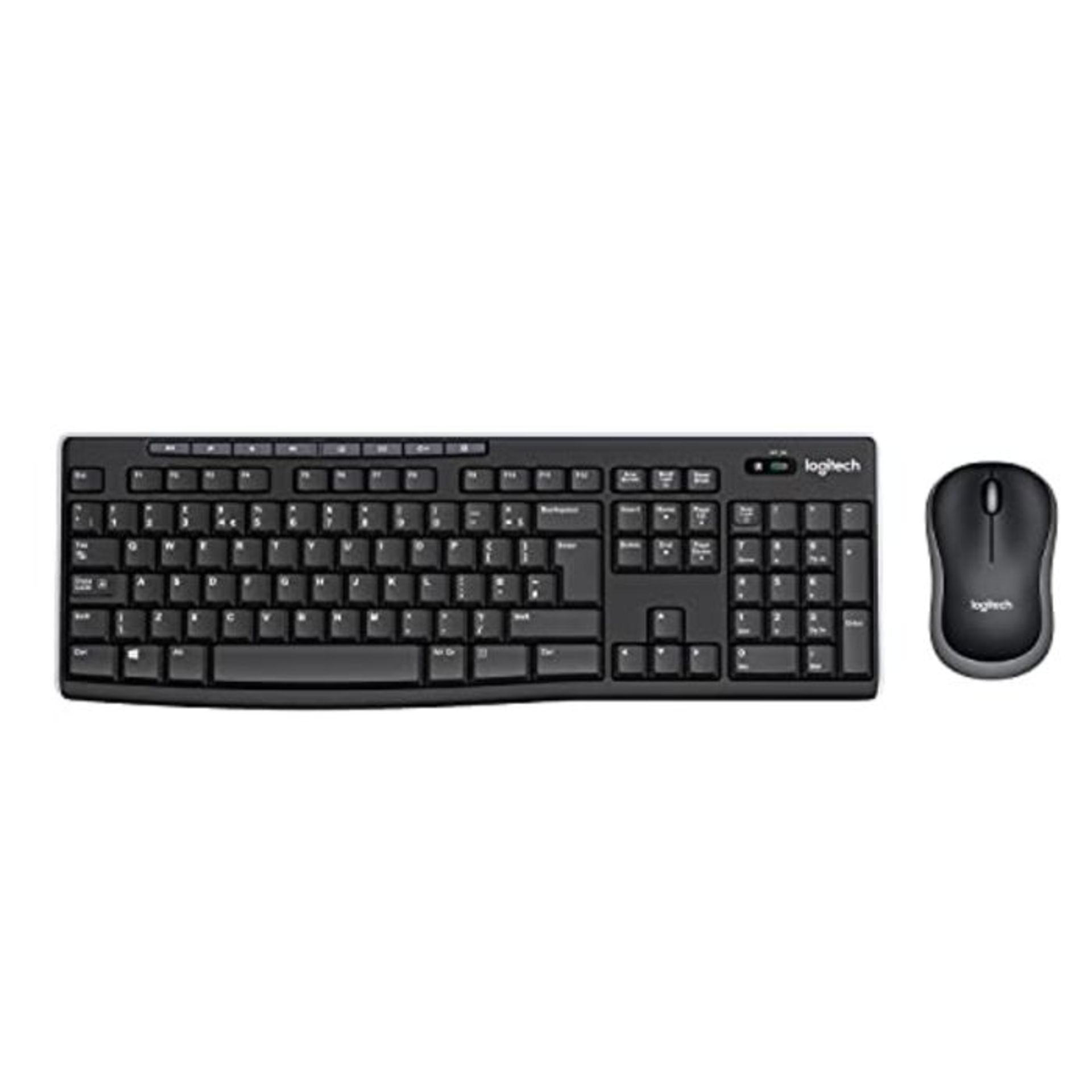 Logitech MK270 Wireless Keyboard and Mouse Combo for Windows, 2.4 GHz Wireless, Compac