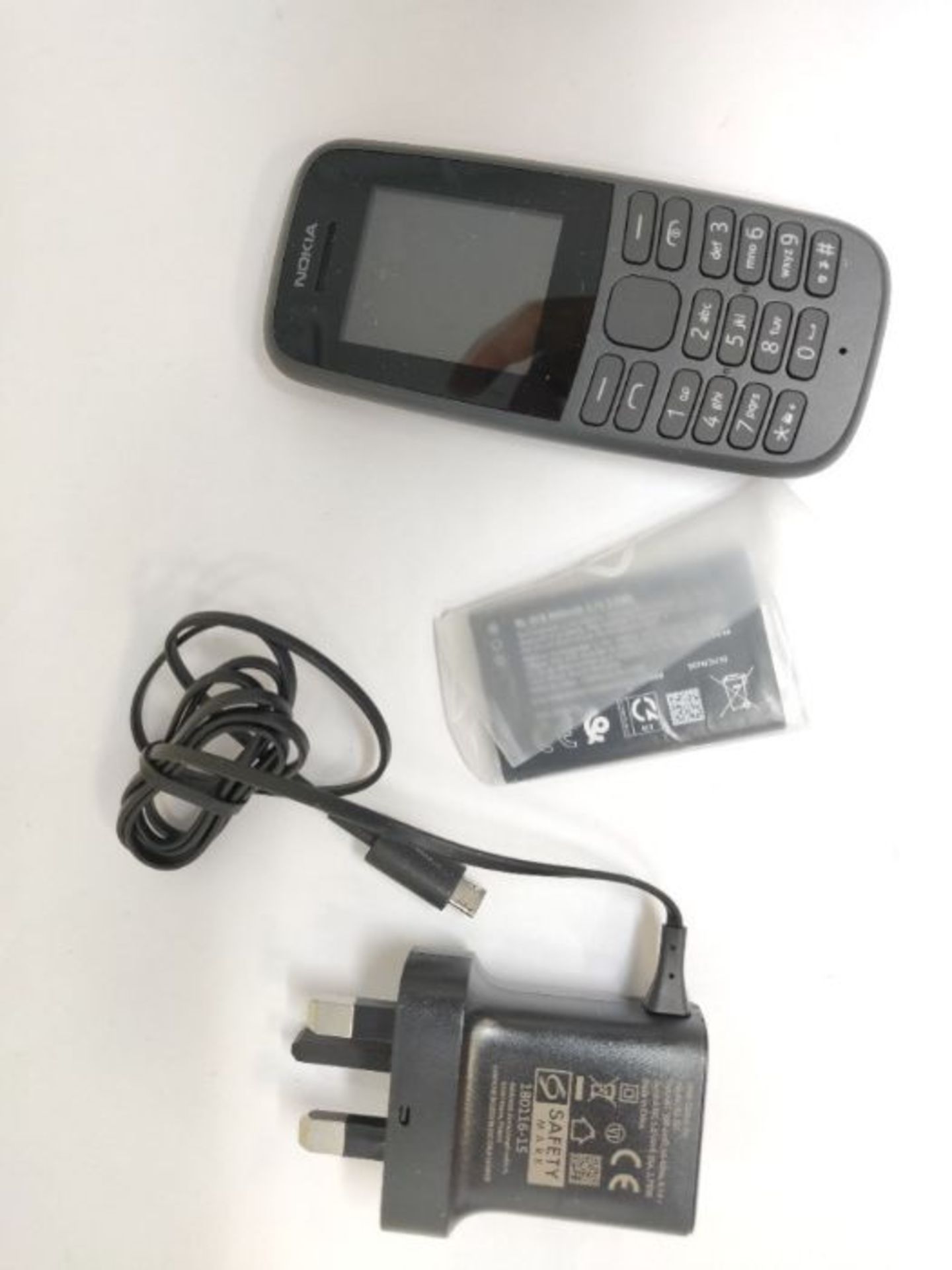 Nokia 105 (2019 edition) 1.77 Inch UK SIM Free Feature Phone (Single SIM)  Black - Image 3 of 3