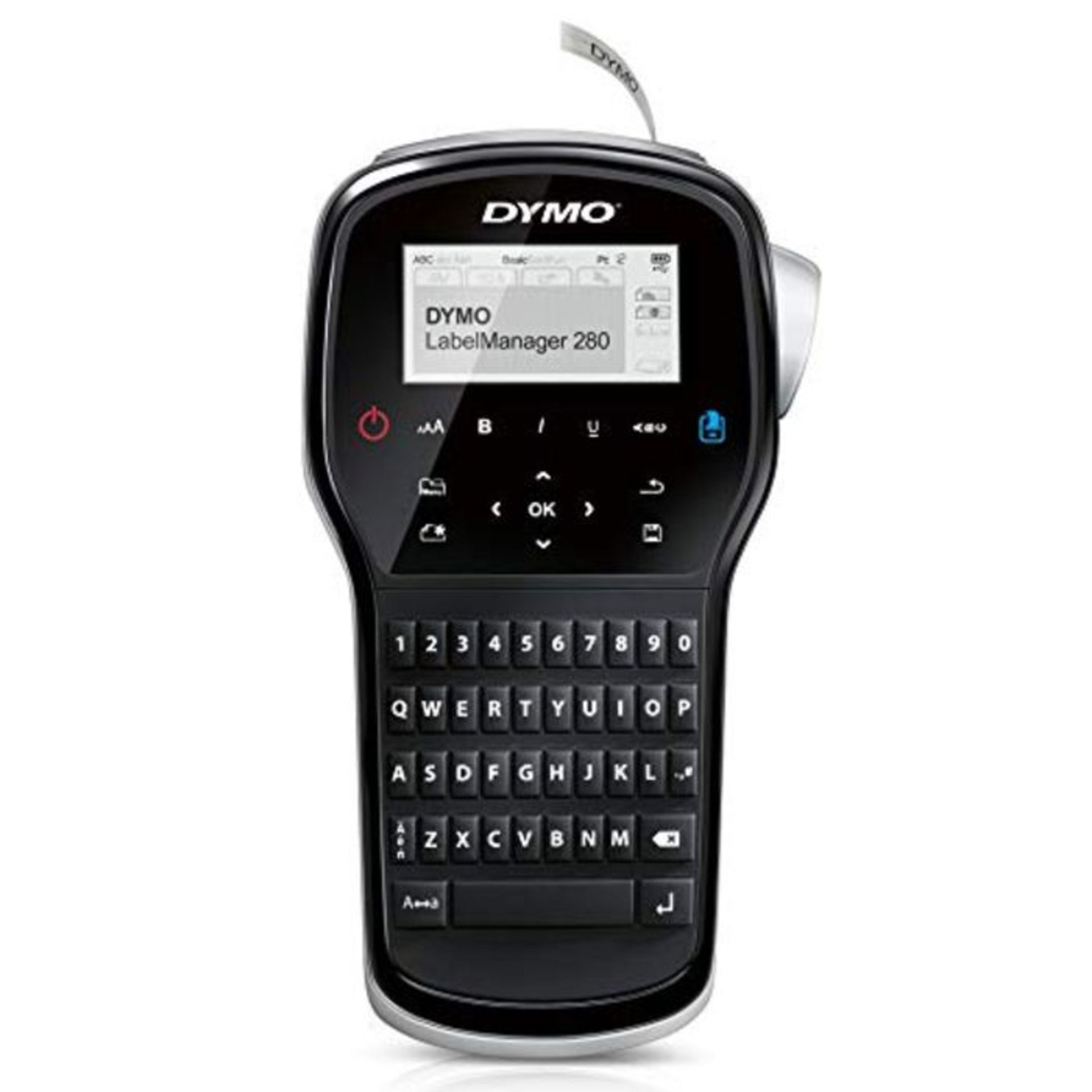 RRP £51.00 Dymo LabelManager 280 Rechargeable Handheld Label Maker with QWERTY Keyboard