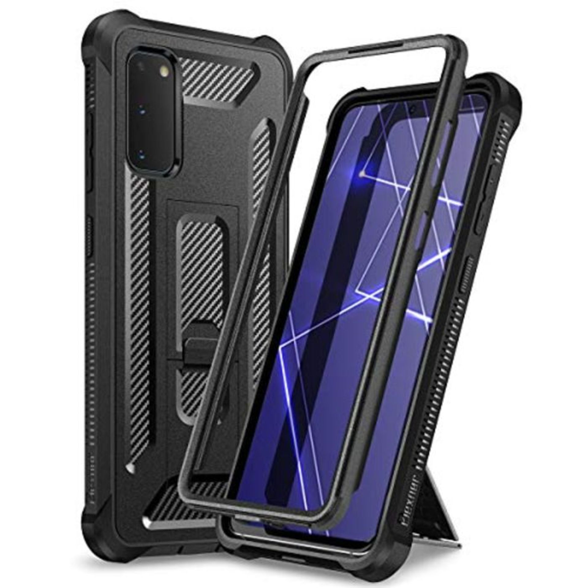 Dexnor Compatible with Samsung Galaxy S20 5G Case 6.2'' Military-grade 360 Full Body H