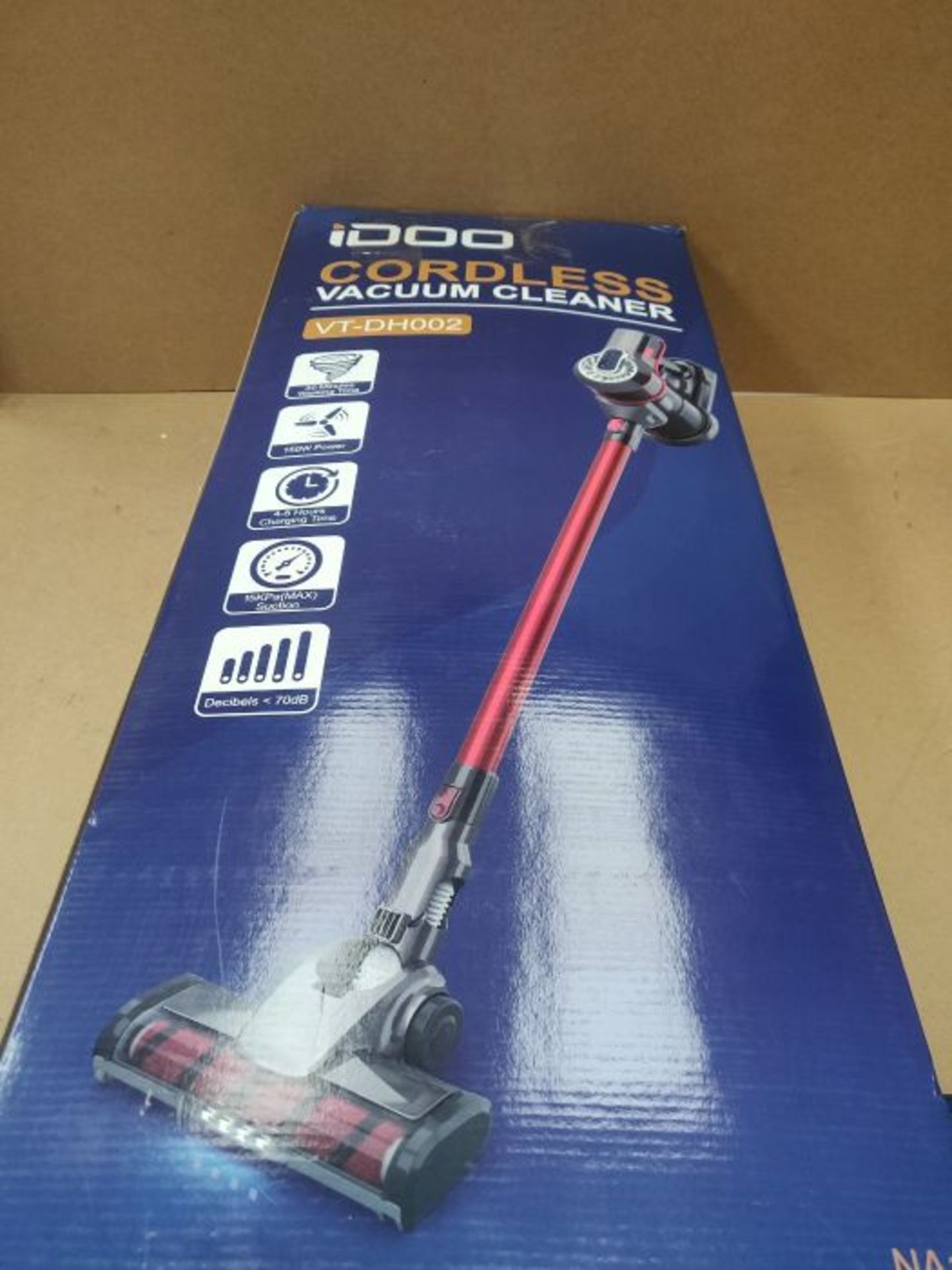 RRP £54.00 iDOO Cordless Stick Vacuum Cleaner, 4-in-1 Lightweight Upright Vacuum Cleaner, 15000Pa - Image 2 of 3