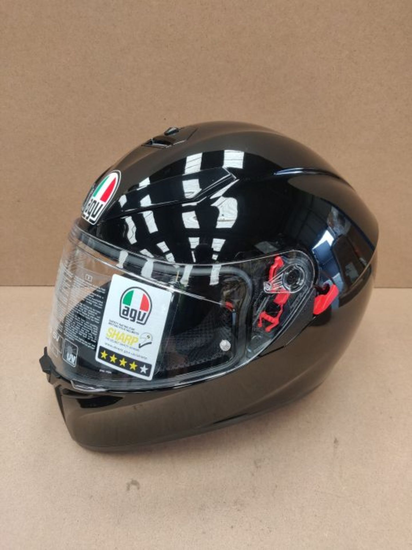 RRP £133.00 AGV K3 SV Solid Full Face Motorcycle Helmet - Image 3 of 3