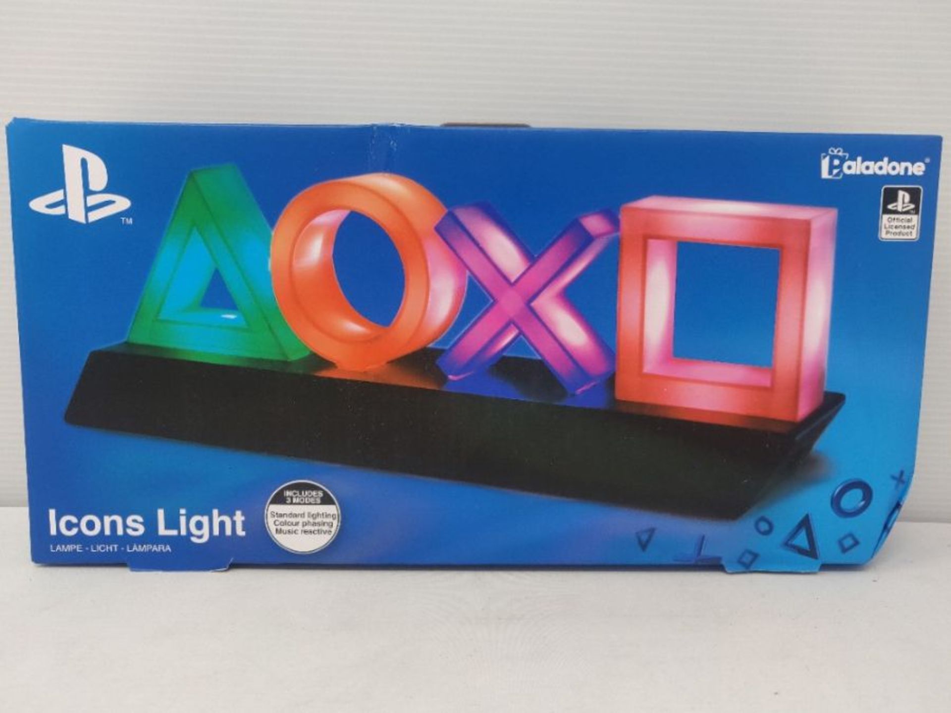 Paladone PP4140PS Playstation Icons 3 Light Modes Music Reactive Game Room, Multi Colo - Image 2 of 3