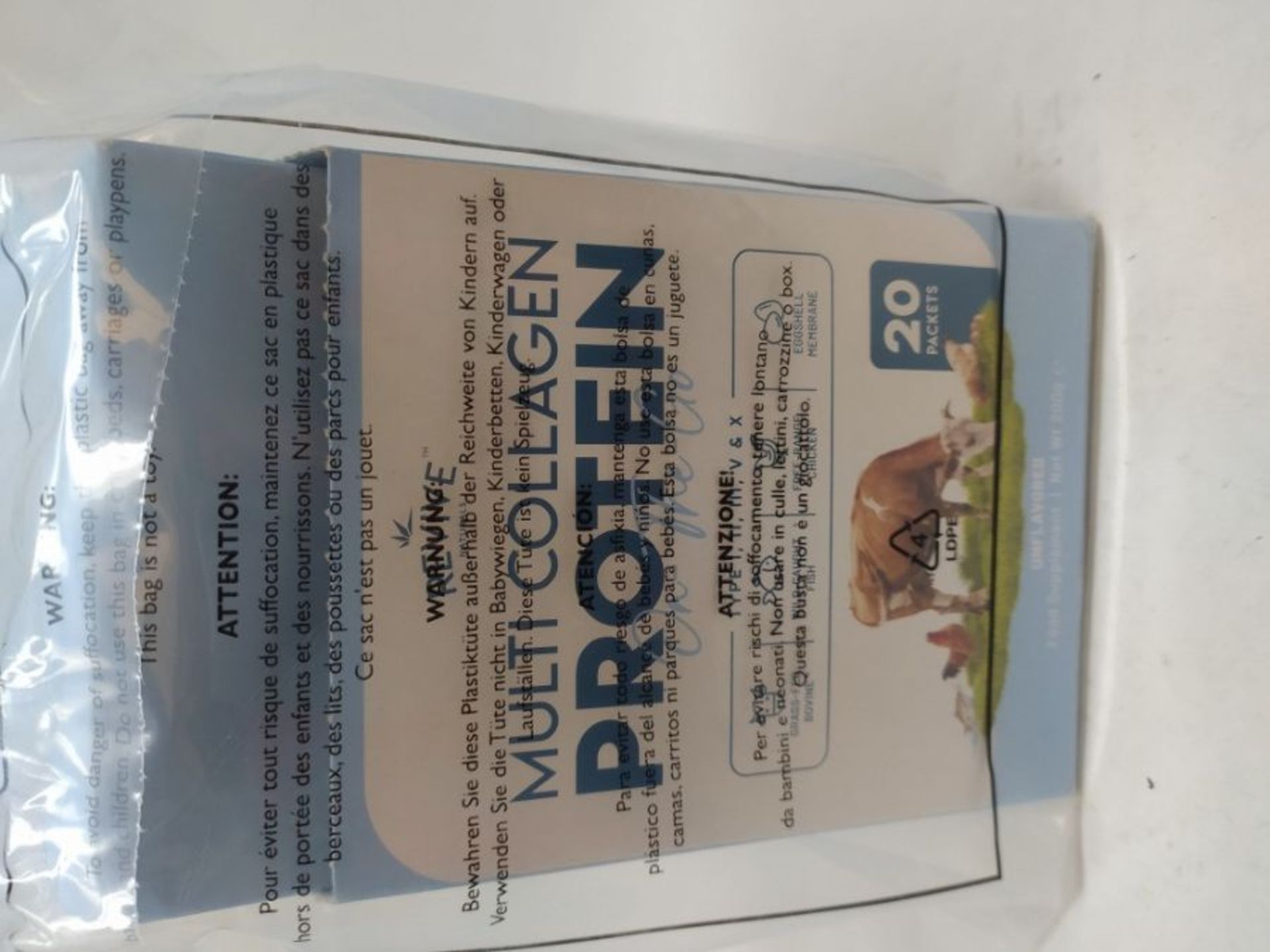 Multi Collagen Protein Powder Packets - Types I, II, III, V & X - Hydrolyzed Grass Fed - Image 2 of 2