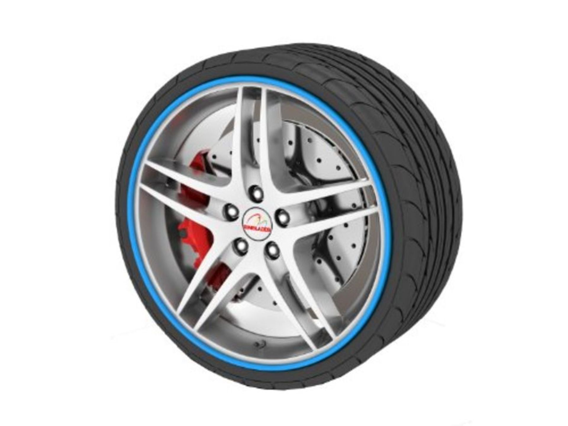 Rimblades SS5131 Ultra Blue Alloy Wheel Protection For Cars And Other Vehicles - Unive
