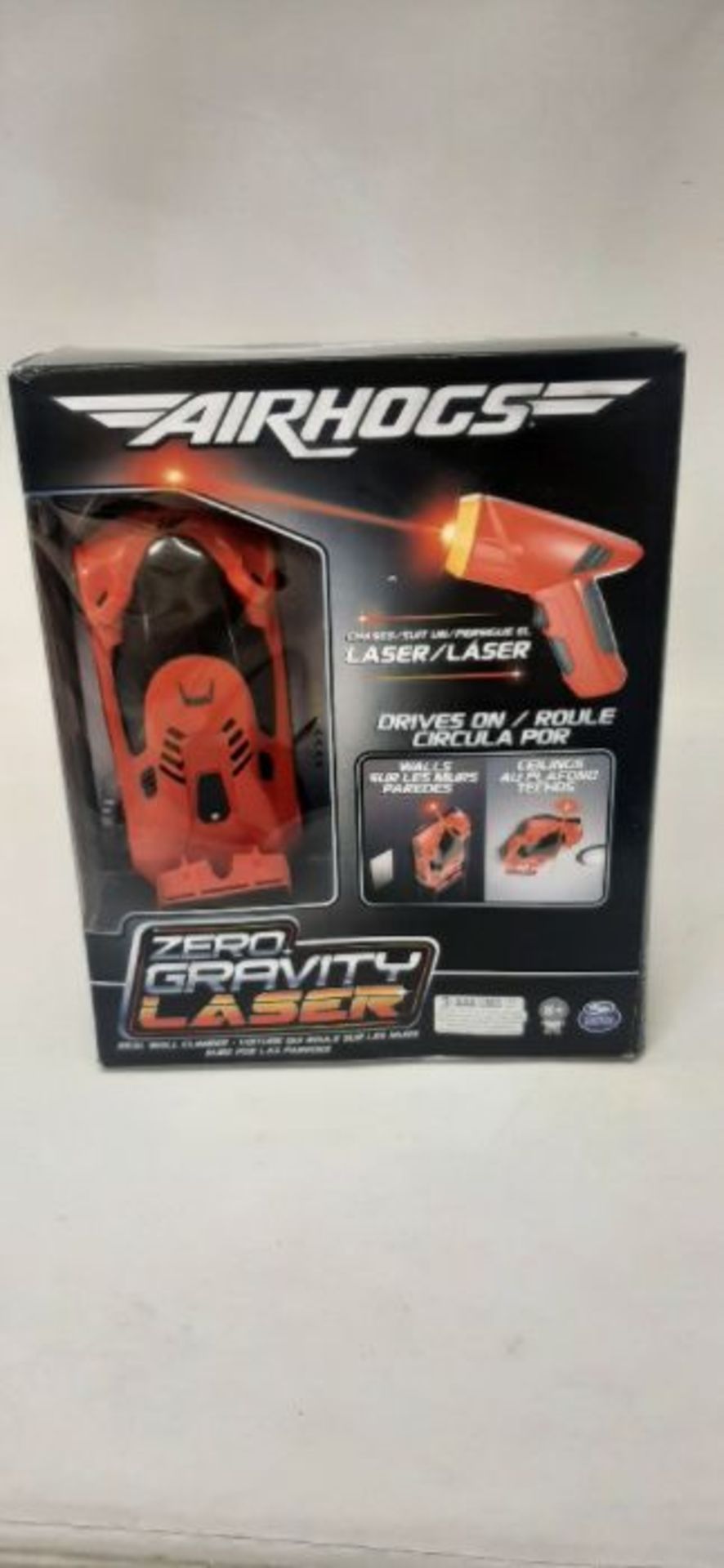Air Hogs Zero Gravity Laser, Laser-Guided Real Wall-Climbing Race Car, Red - Image 2 of 2