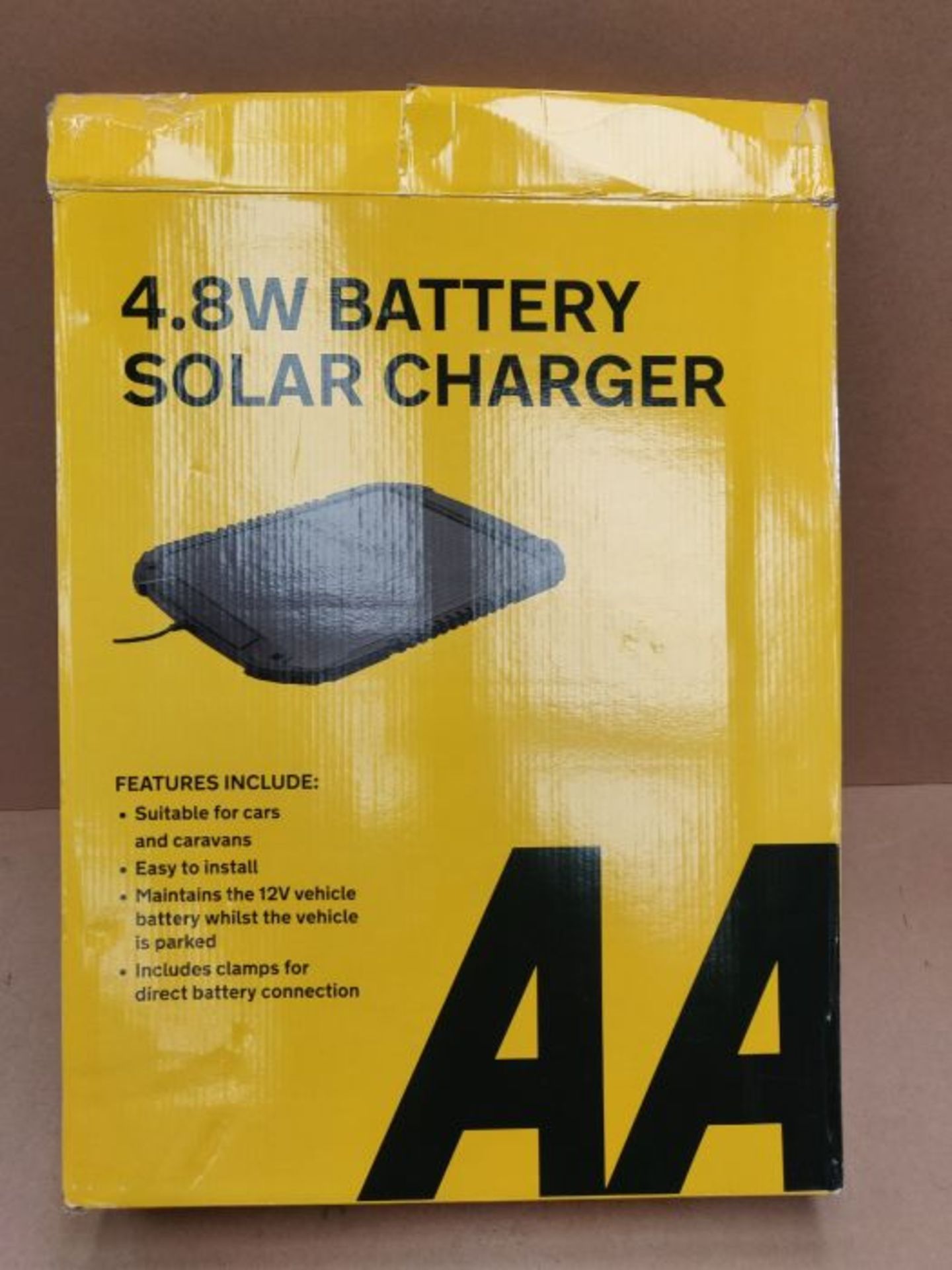 AA 12V Car Solar Battery Charger 4.8W AA1432 - For Vehicles And Caravans - Battery Con - Image 2 of 3