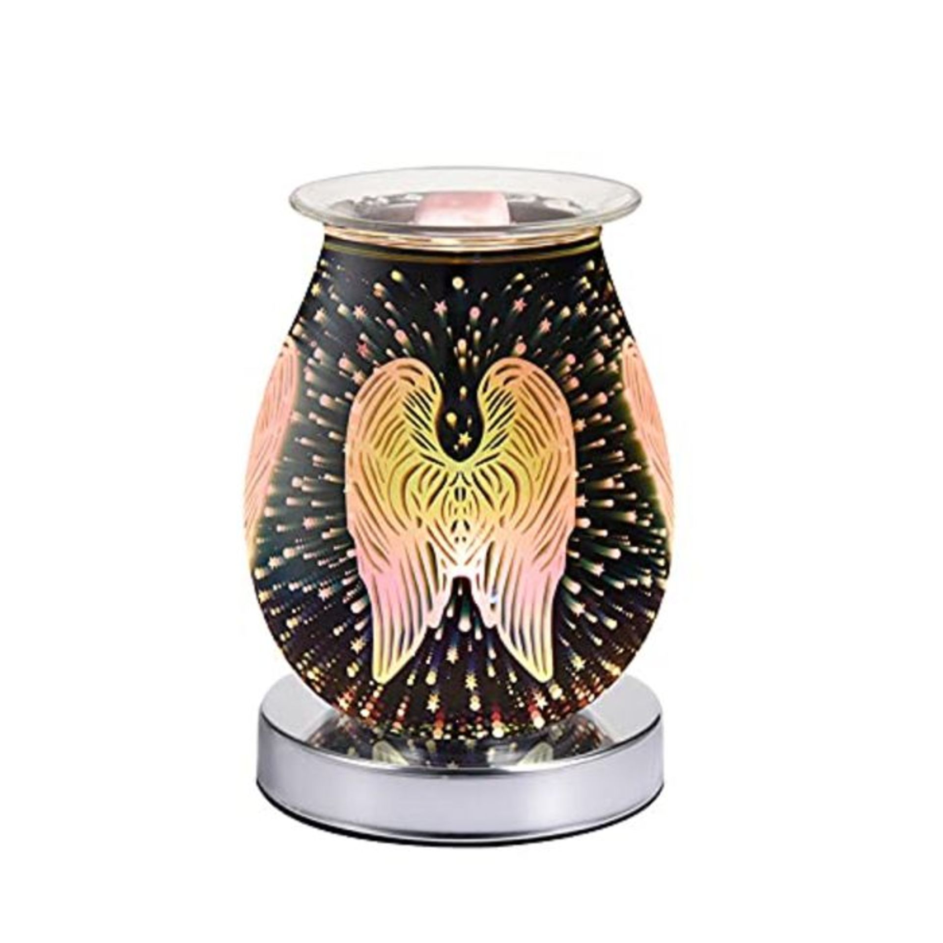 Electric Oil Burner Wax Melt Burner 3D Angle Glass Wax Warmer Scented Wax Melter Touch