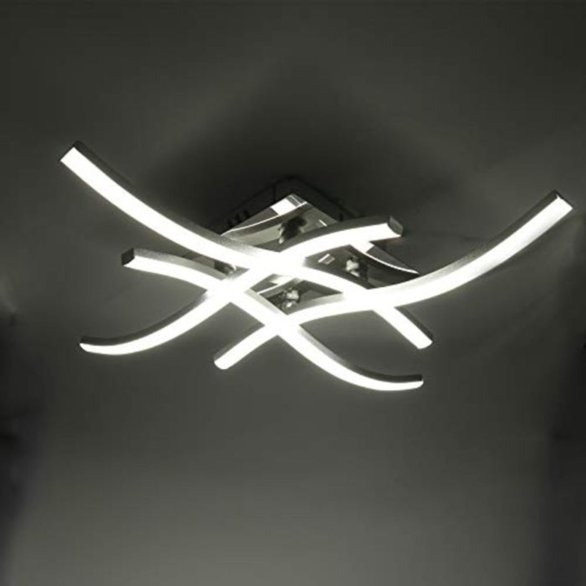4 Curved Design Boards LED Ceiling Light,Neutral White Light 6000K, 28W Modern Ceiling