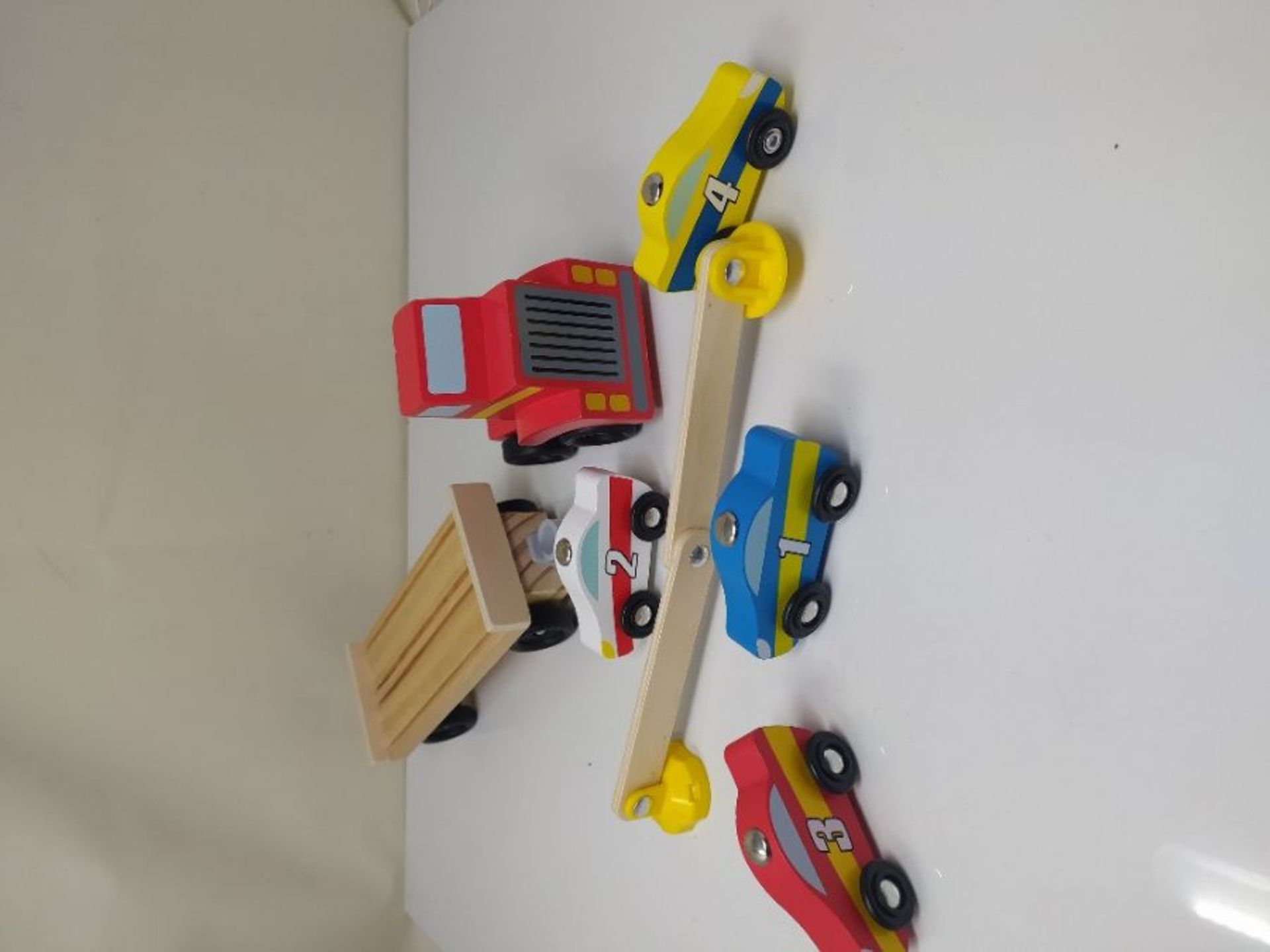 Melissa & Doug Car Transporter | Wooden Toy & Trains | Trucks & Vehicles | 3+ | Gift f - Image 2 of 2