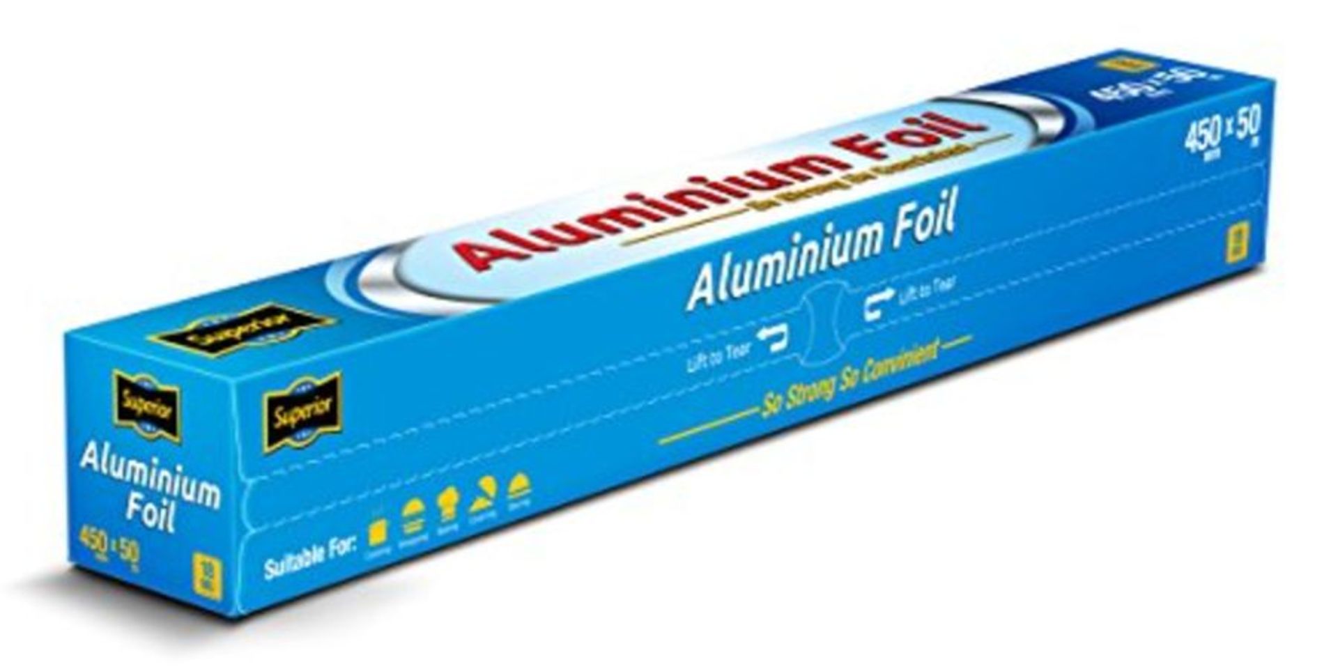 Superior Premium Heavy Duty Quality Food Service Catering Aluminium Foil Roll 45cm x 5