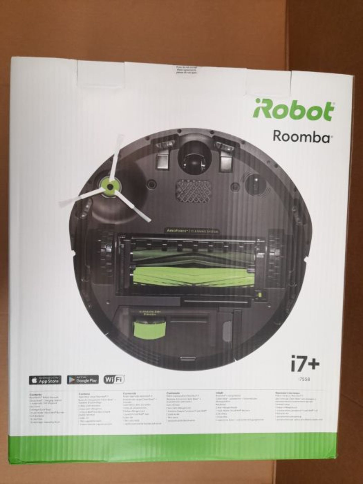 RRP £491.00 iRobot® Roomba® i7+ (i755640) connected Robot Vacuum - Automatic Dirt Disposal - Dua - Image 2 of 3