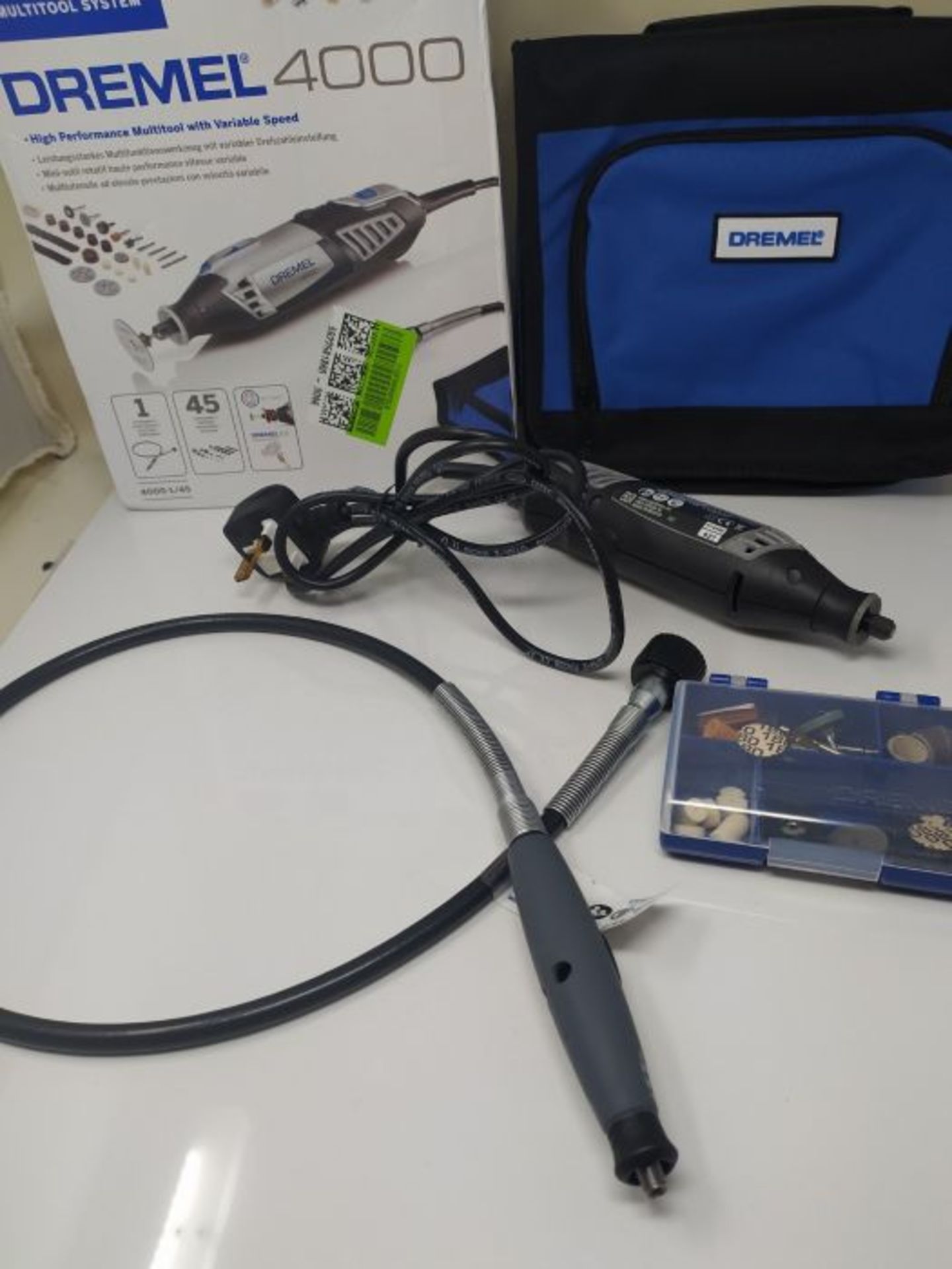 RRP £80.00 Dremel 4000 Rotary Tool 175 W, Rotary Multi Tool Kit with 1 Attachment 45 Accessories - Image 2 of 2