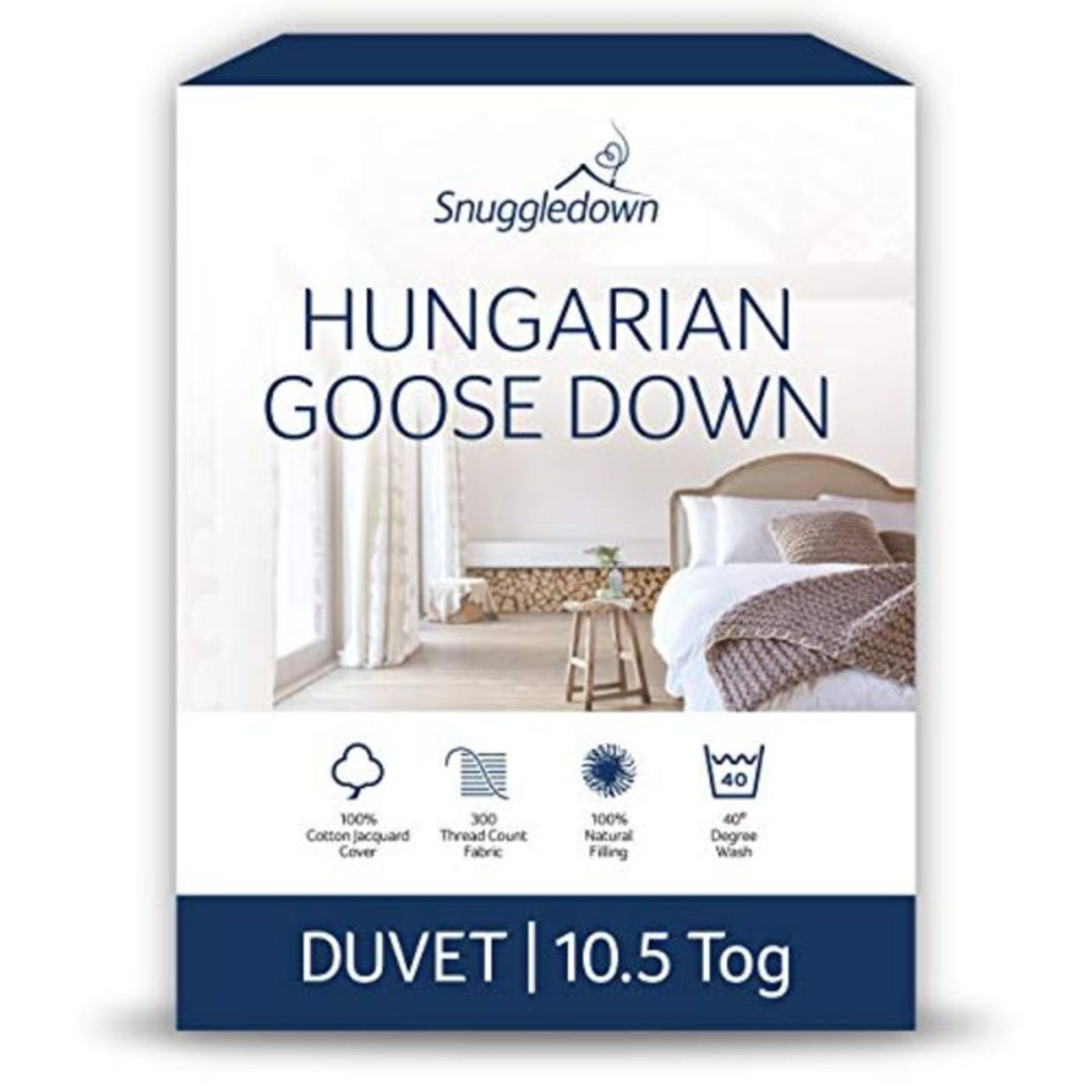 RRP £139.00 Snuggledown Hungarian Goose Down King Size Duvet 10.5 Tog All Year Round Duvet King Si