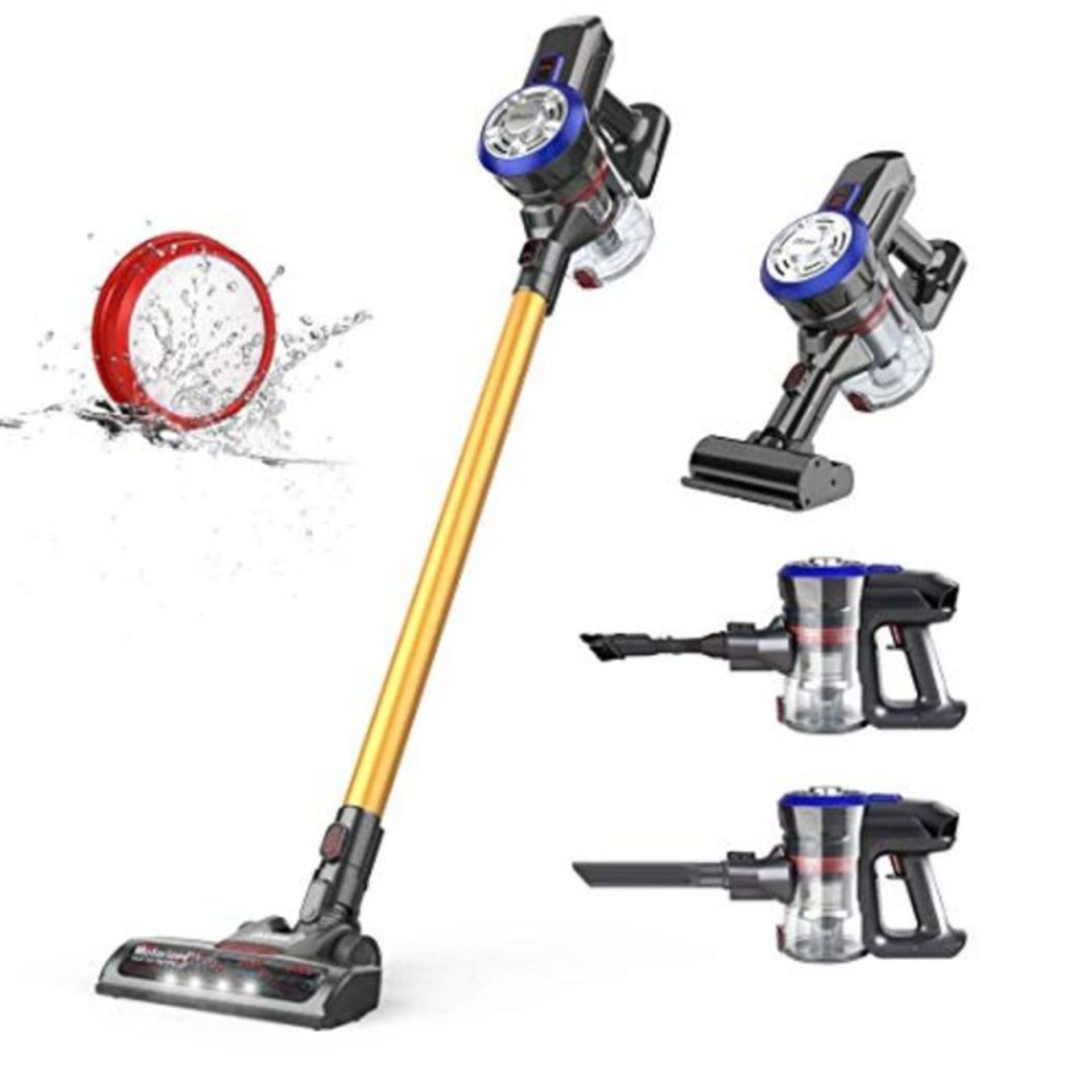 dibea Cordless Vacuum Cleaner 4-in-1,Stick Handheld Lightweight Vacuum with Removable