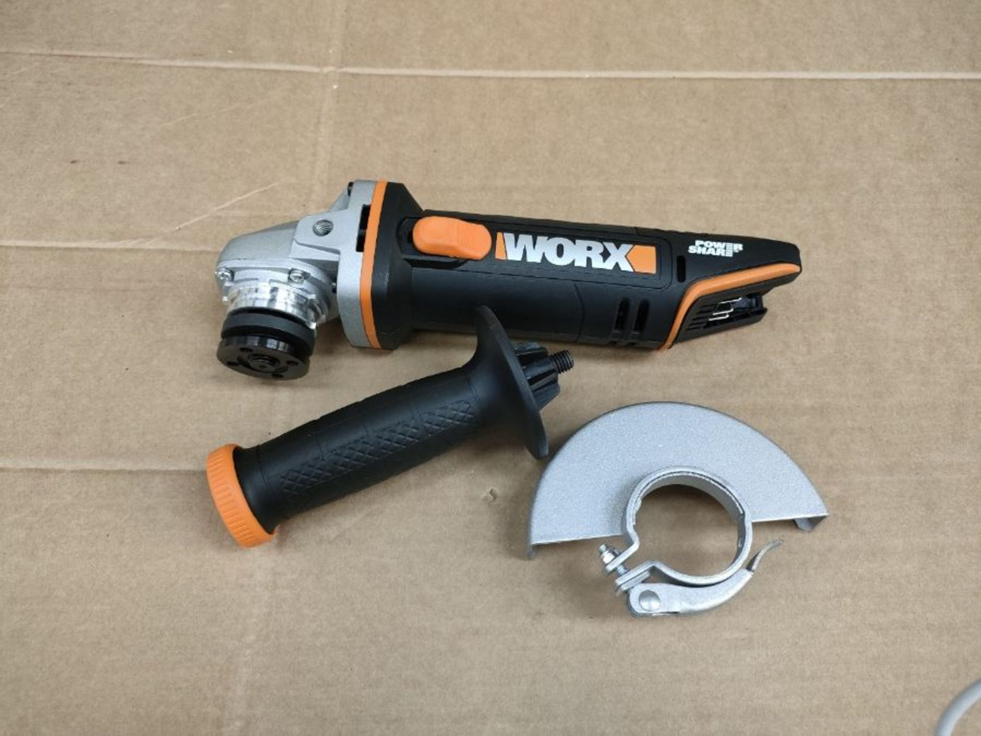 RRP £73.00 WORX WX800.9 18V (20V Max) Cordless 115mm Angle Grinder - Body Only - Image 3 of 3