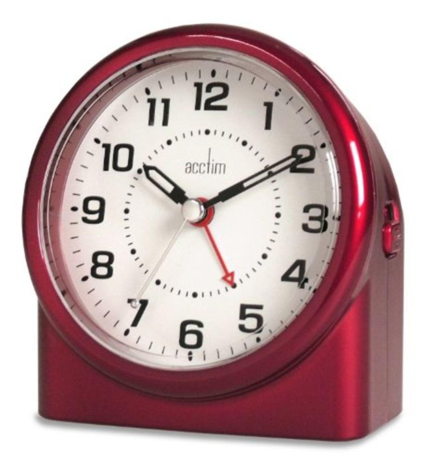Acctim 14284 Central Alarm Clock, Red