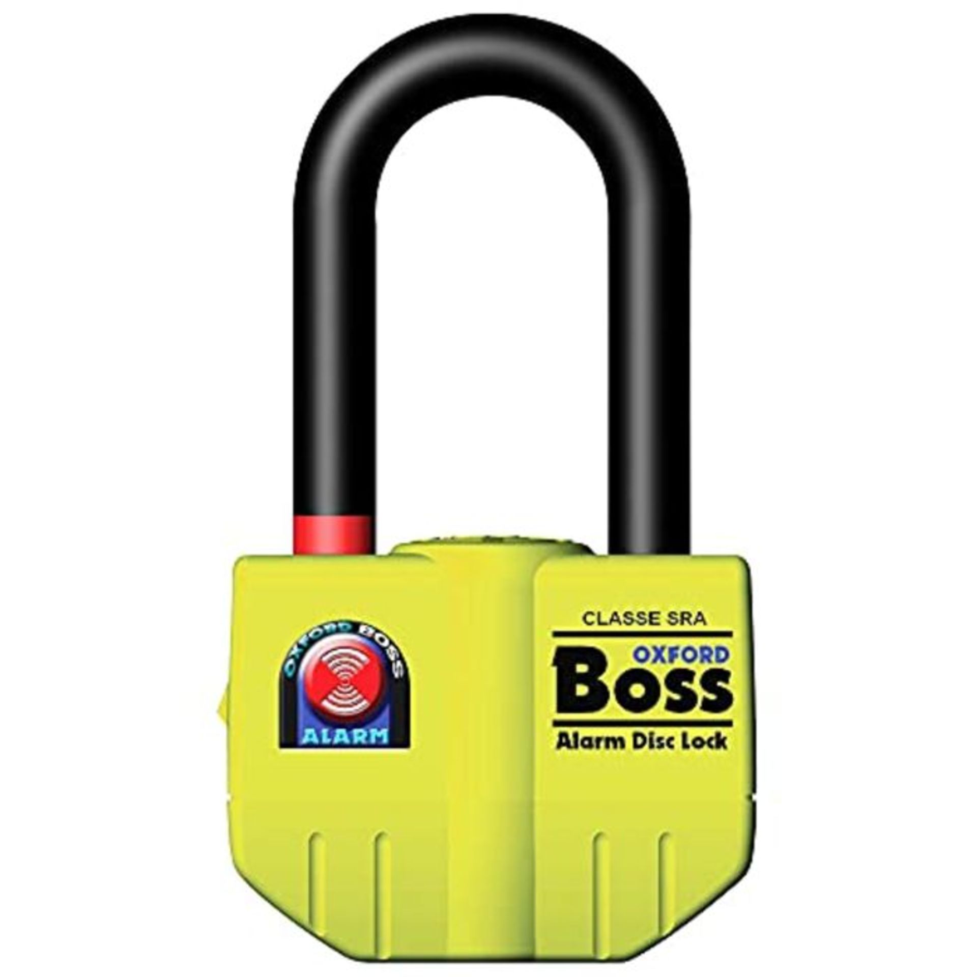 RRP £52.00 Oxford products OF4 Big Boss Alarm Disc Lock 16mm