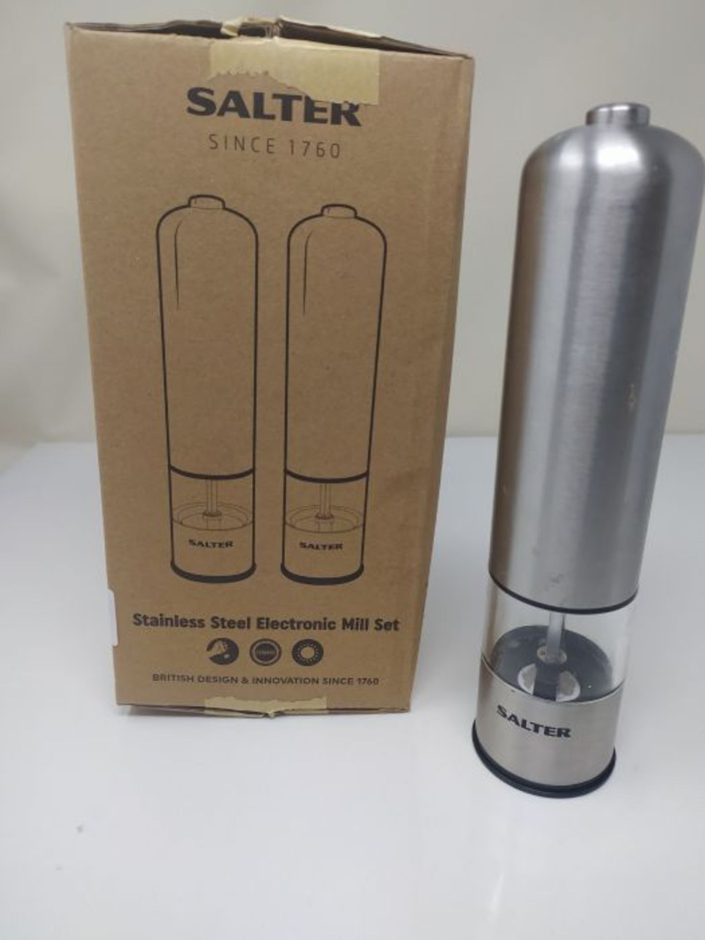 [INCOMPLETE] Salter 7722 SSTUR Electric Mill Grinder Set  Brushed Stainless Steel F - Image 2 of 2