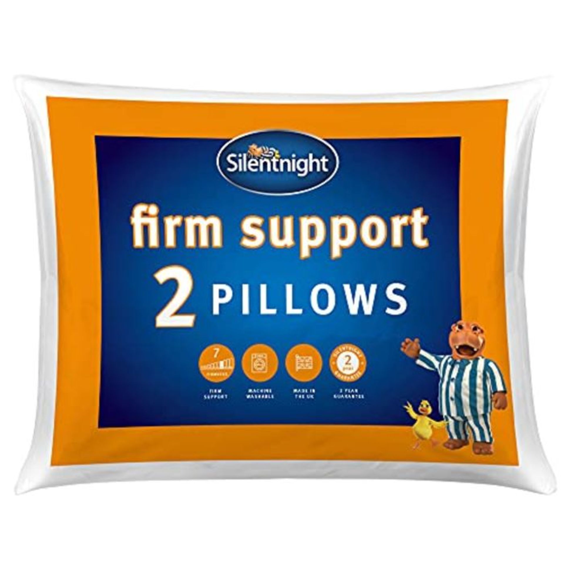 Silentnight Firm Support Pillow Pair, Ideal for Side Sleepers