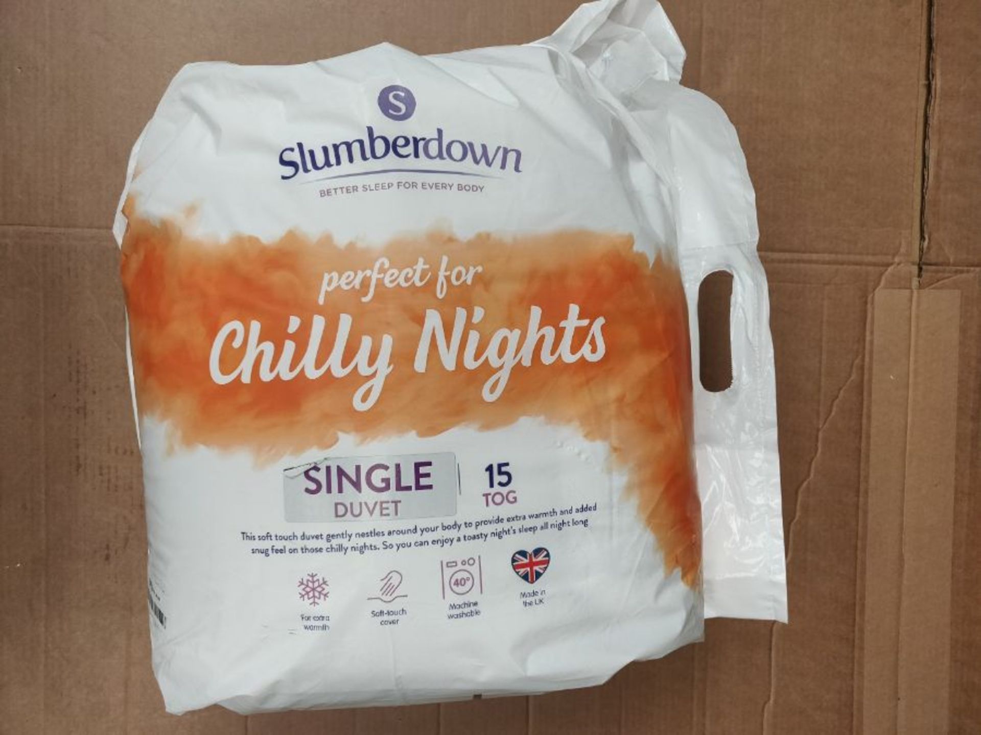 [CRACKED] Slumberdown Chilly Nights Single Duvet 15 Tog Winter Duvet Single Bed - Image 2 of 2