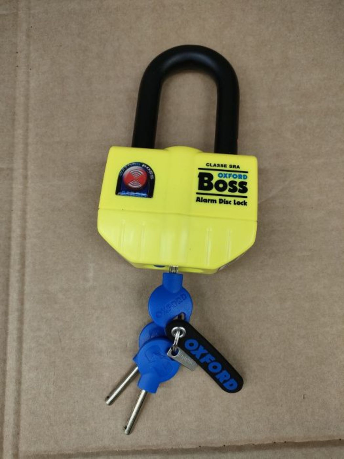 RRP £52.00 Oxford products OF4 Big Boss Alarm Disc Lock 16mm - Image 3 of 3