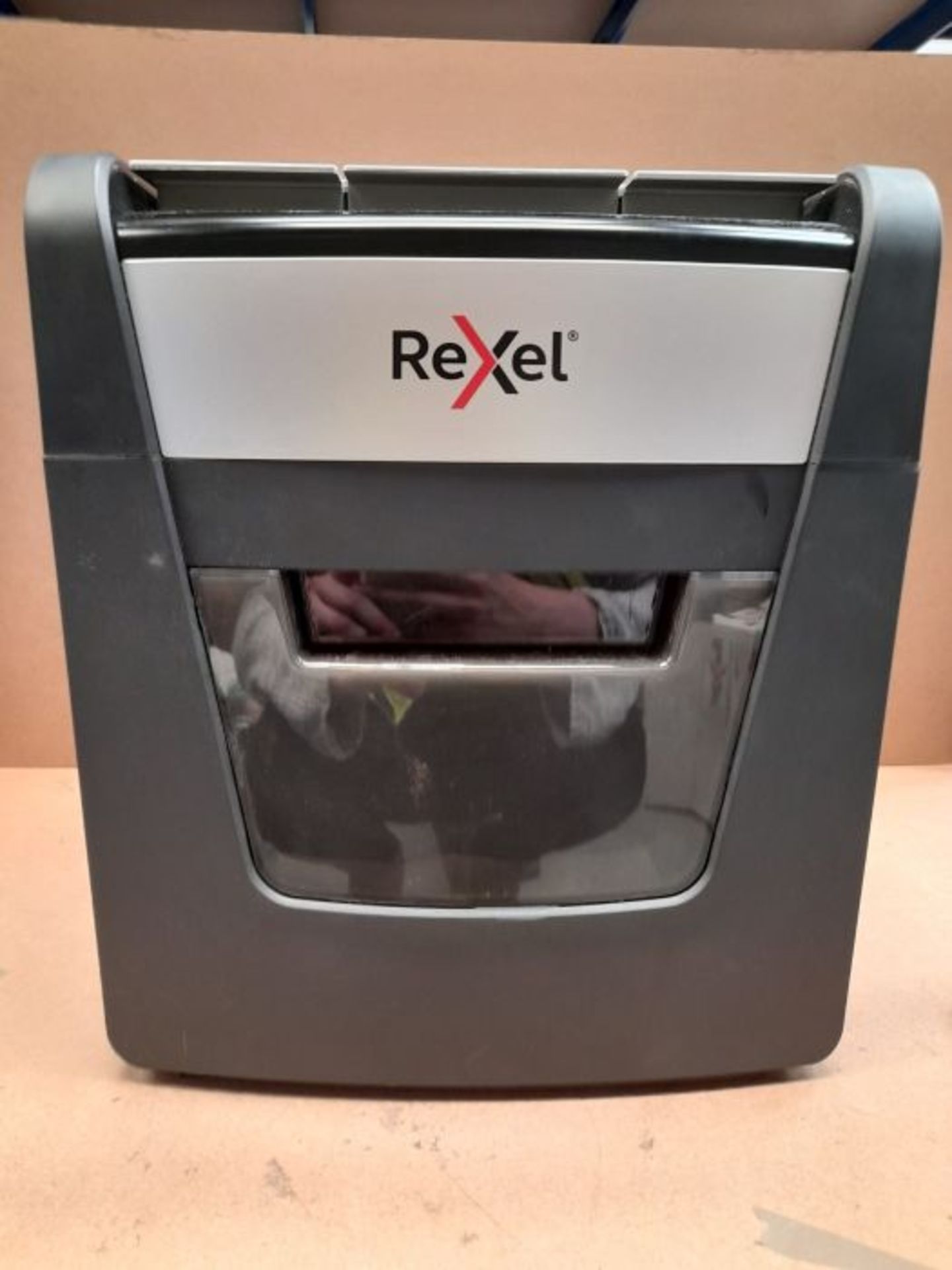 RRP £349.00 Rexel Optimum Auto Feed+ 50 Sheet Automatic Cross Cut Paper Shredder, P-4 Security, Ho - Image 3 of 3